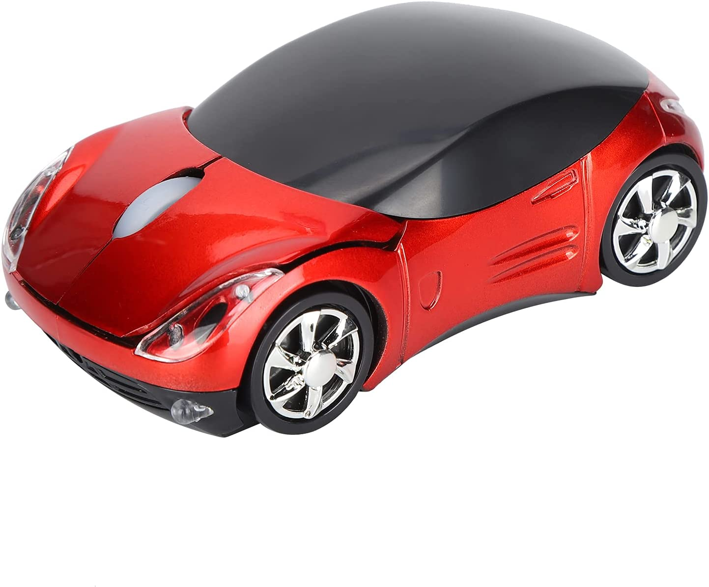 Bewinner Wired Gaming Mice, 2.4G Wireless Optical Smart Red Car‑Shaped Mouse for Laptop PC Tablet Gaming