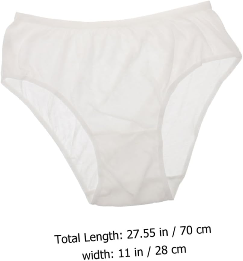 Mipcase 5Pcs Disposable Cotton Maternity Briefs Elastic Professional Female Underwear for Travel Lightweight Portable Women Pregnancy Use image number 5