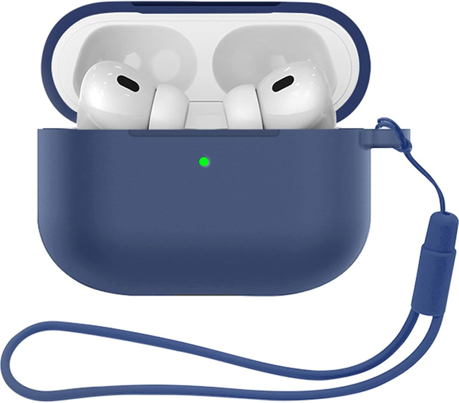 MOIHSING for Airpods Pro 3 Case, Soft Silicone Protective Skin Cover Compatible with Airpods Pro Case 3Rd Generation (2025), Compatible Magsafe, Full Drop Protection Cover with Lanyard, Purple