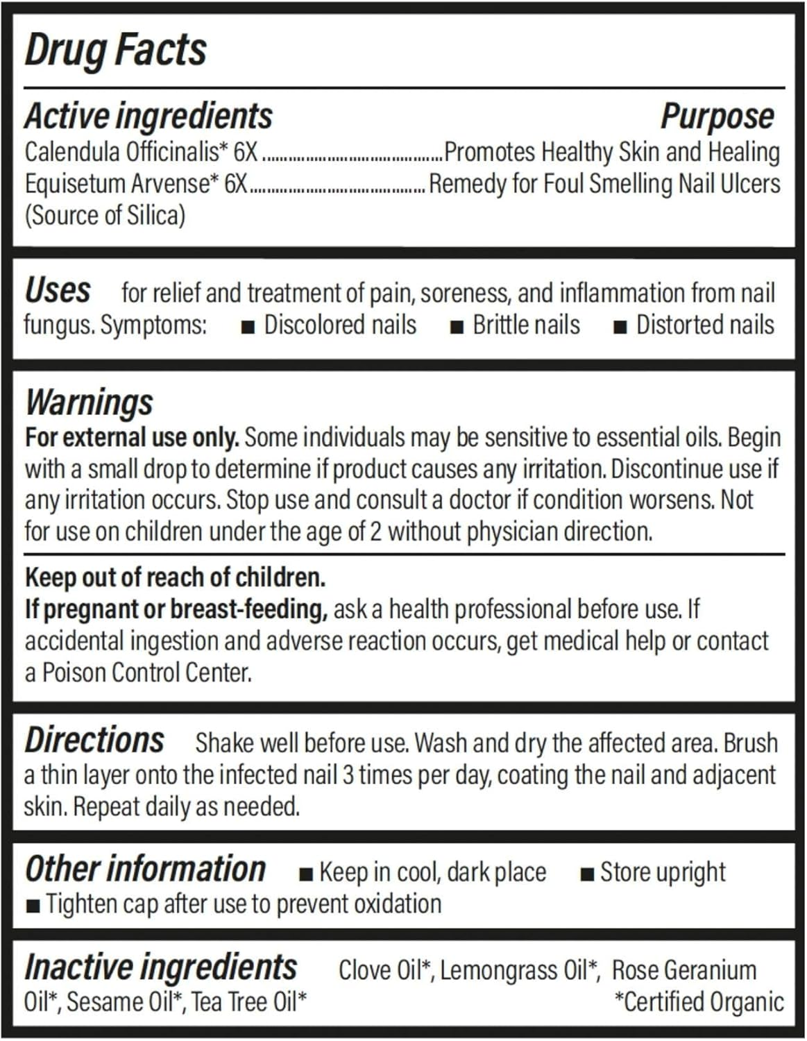Forces of Nature -Natural, Organic Nail Fungus Treatment (11Ml) Non GMO, No Harmful Chemicals, Nontoxic &ndash;Fight Damaged, Cracked, Brittle, Discolored Yellow and Black Toenails, Fingernails image number 2