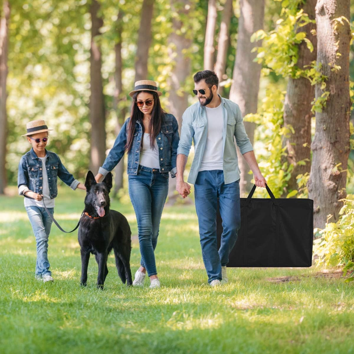 Foldable Bean Bag, Aluminum Alloy Sandbag Sturdy & Durable Game Board W/Side Handle for Easy Movement & 8 Sandbags (Red & Blue), Classical Premium Corn Hole Game for Multiplayer Games image number 2