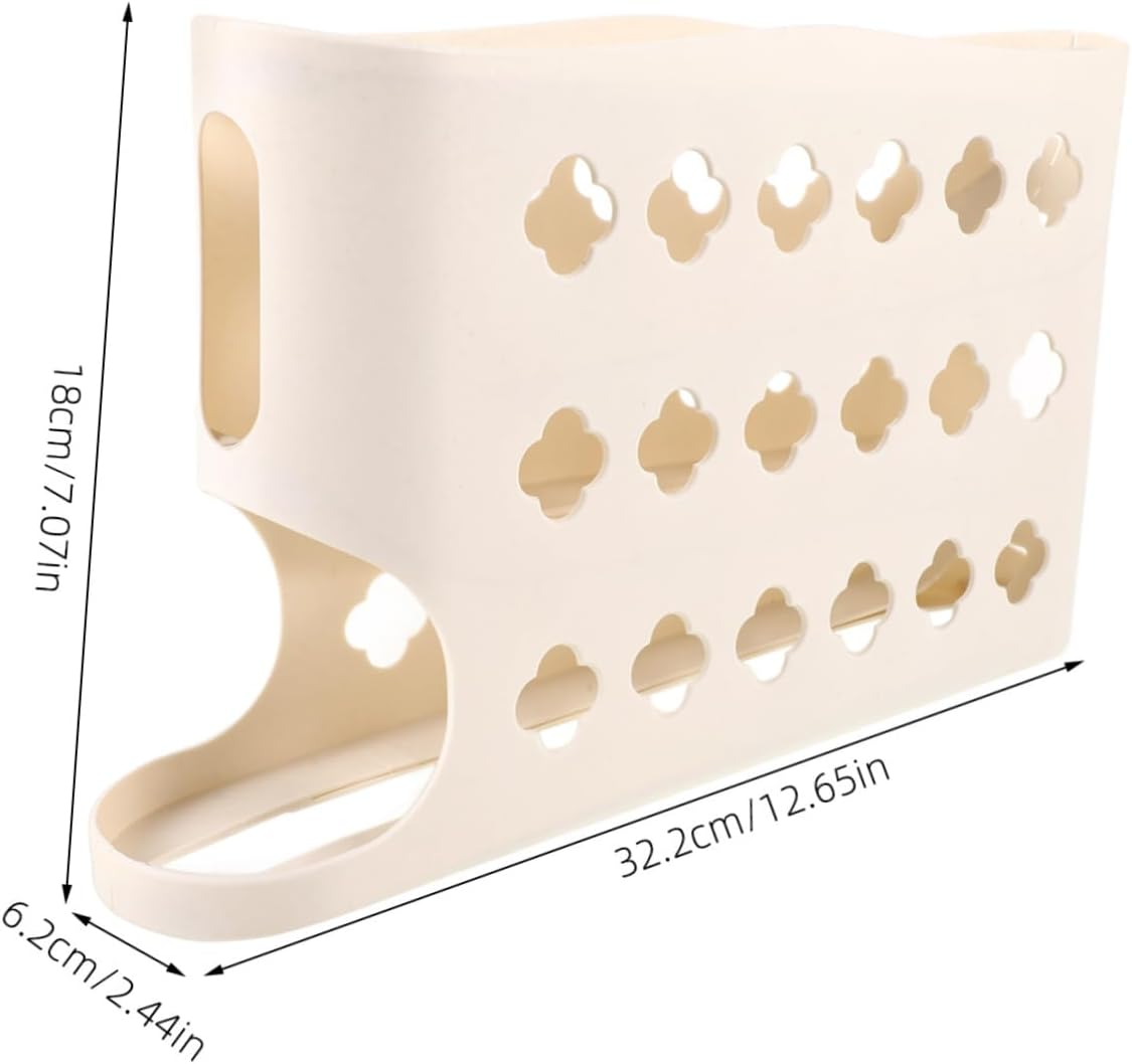 COHEALI Large Capacity Egg Dispenser Multi Egg Holder for Refrigerator Automatic Rolling Organizer Space Saving for Kitchen and Home Use image number 5
