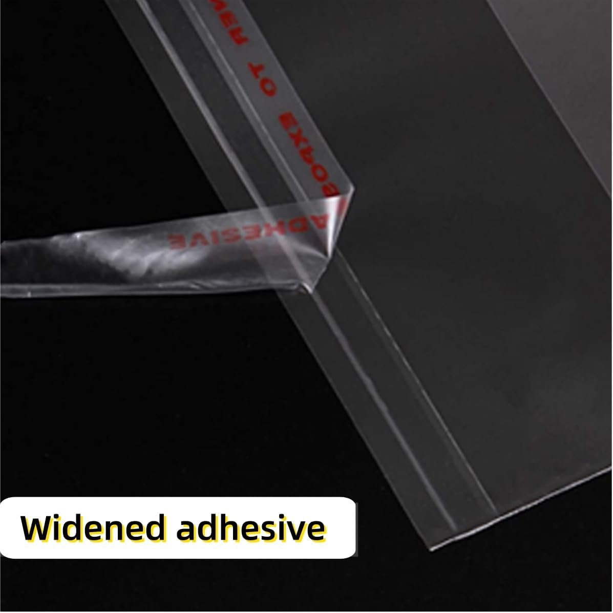 Wujzkisster 200 Pcs Clear Self Sealing Cellophane Bags 5X7 Inches Resealable Plastic Poly for Packaging Treats Gifts Candy Bread Etc (13 X18) image number 1