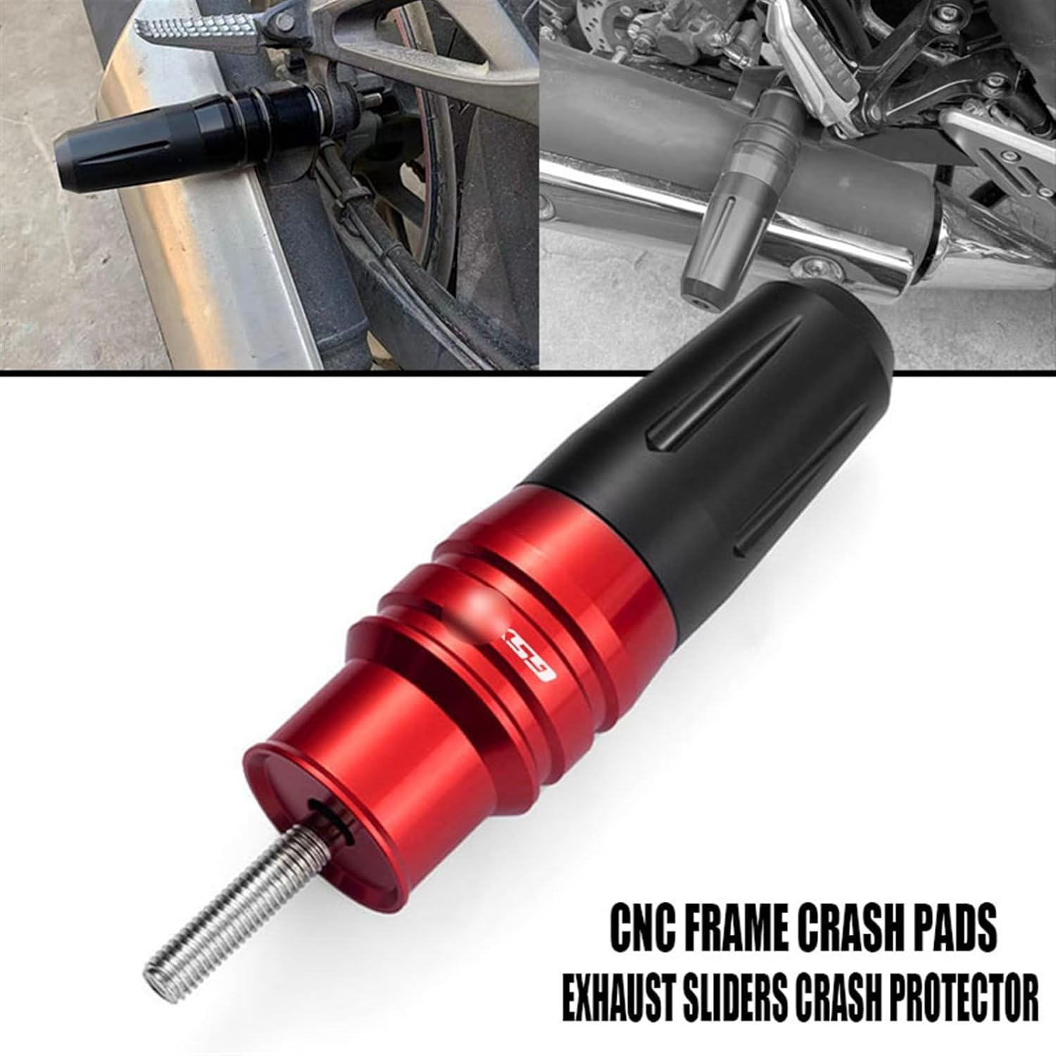 Motorbike Frame Sliders for S┐UZUKI GSX-S750 GSXS750 GSX-S1000 GSXS1000GT GSXS GSX-S 750 Crash Pads Exhaust Sliders Frame Protecto Motorcycle Accessories (Color : Blue)