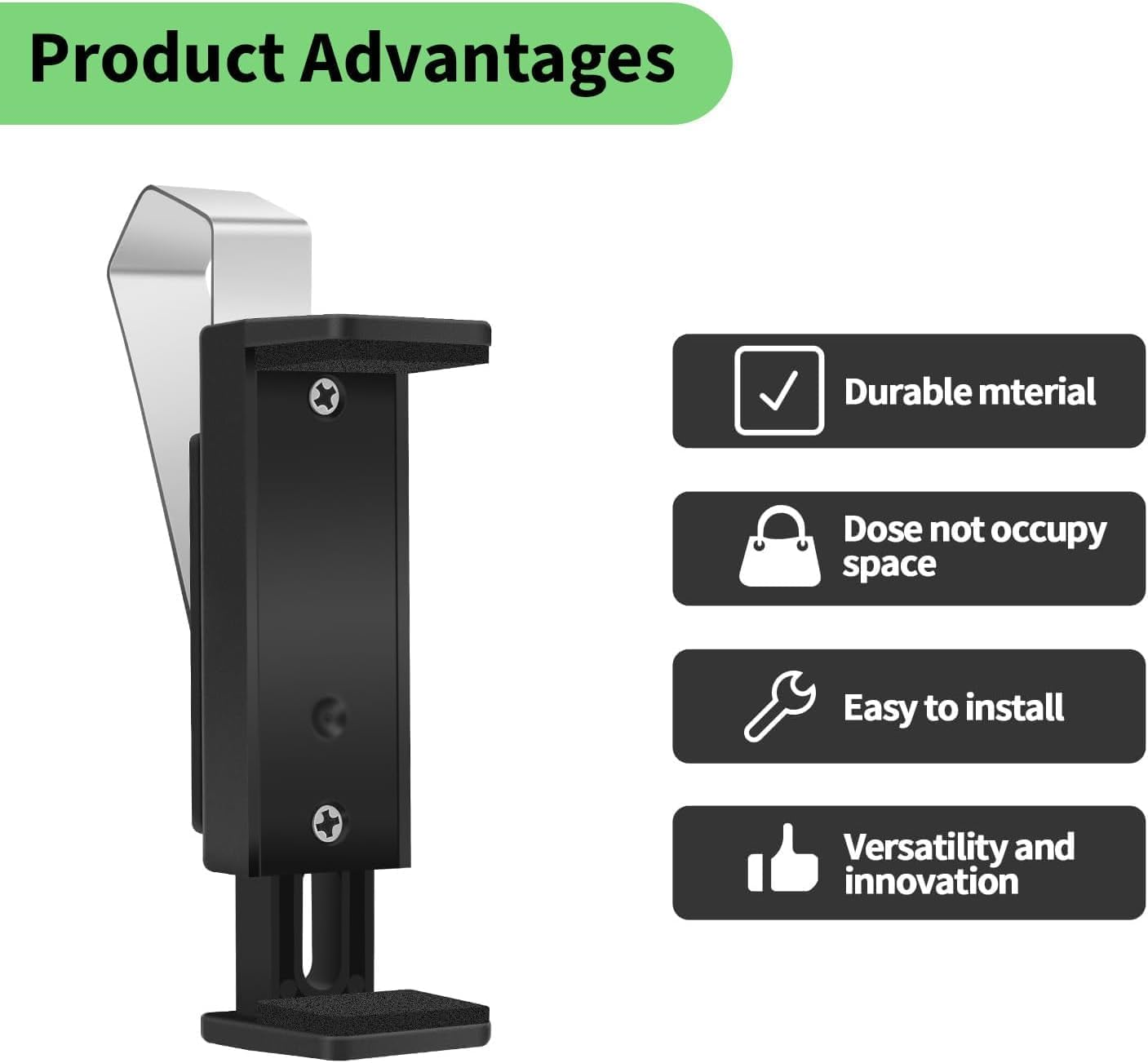 2 Pack Garage Door Opener Clip for Visor, Universal Car Garage Remote Control Holder, Compatible with Liftmaster, Sears and Chamberlain, Fits for 4.5-6.7Cm Remote Control