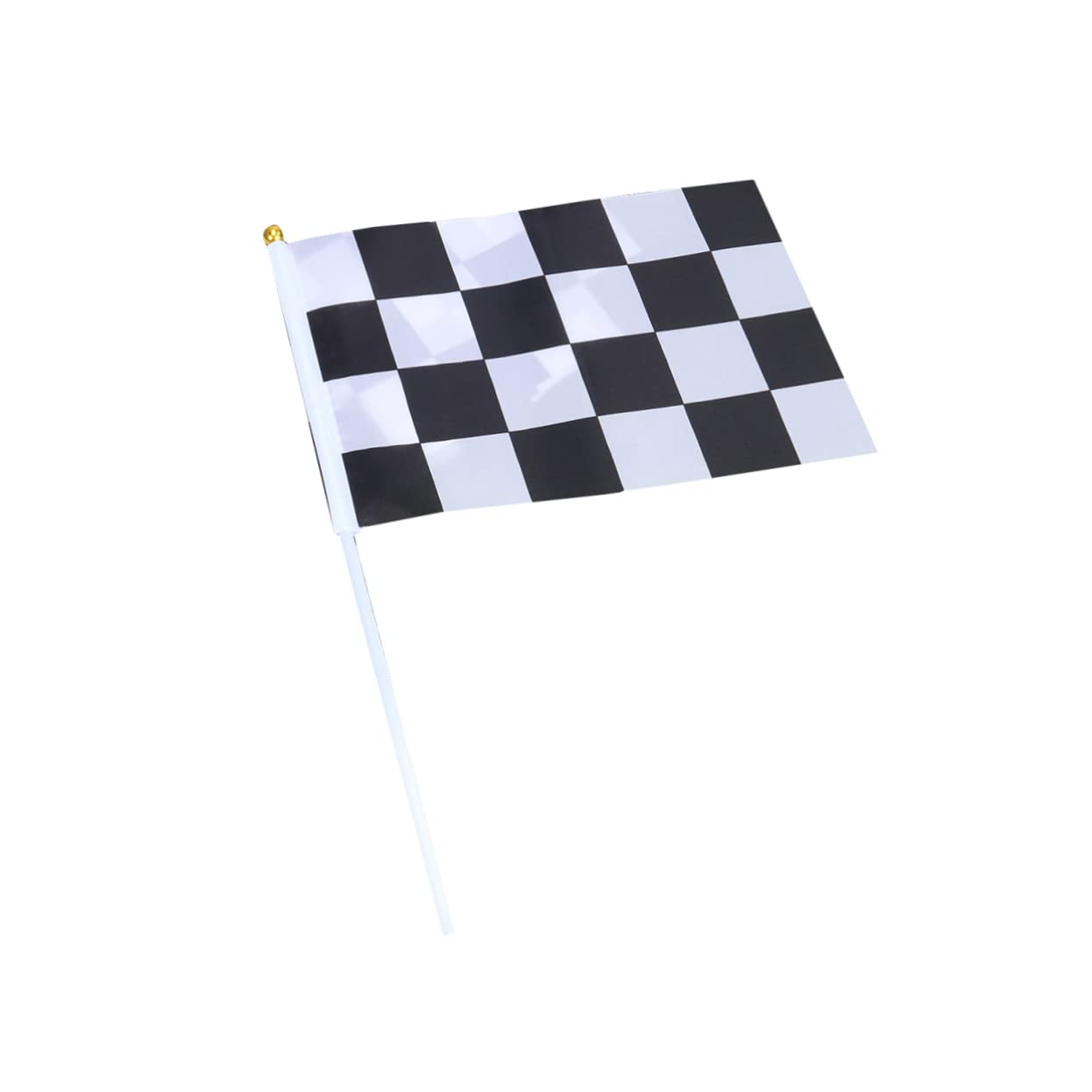 INOOMP 2Sets Race Car Flags Stick Lightweight Mini Hand Flags for Auto Racing Enhance Your Event Decorations 20Pcs*2 image number 4