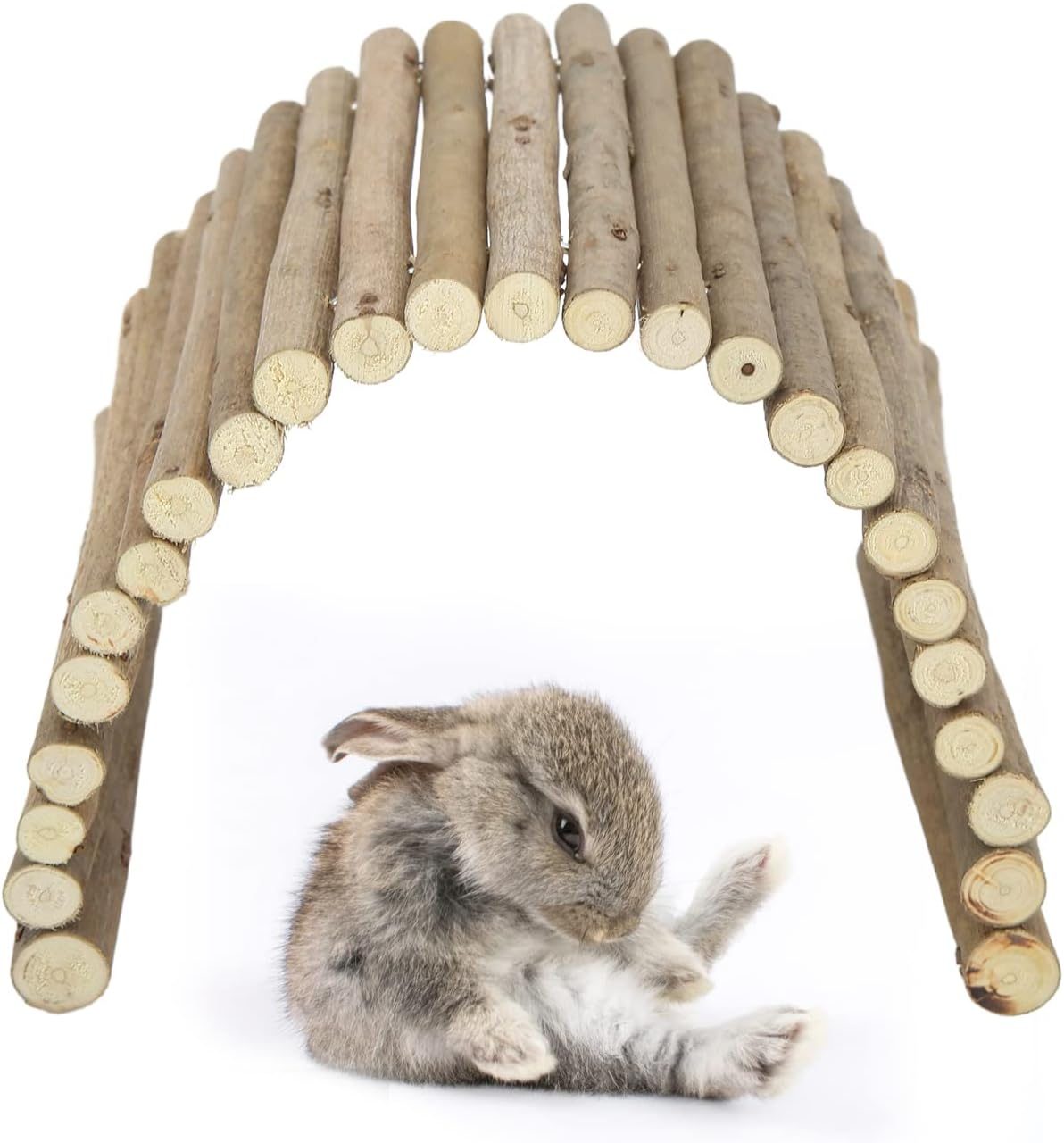 Wood Hamster Bridge, Wooden Hamster Bridge Safety for Small Rabbits 15 * 30CM image number 6