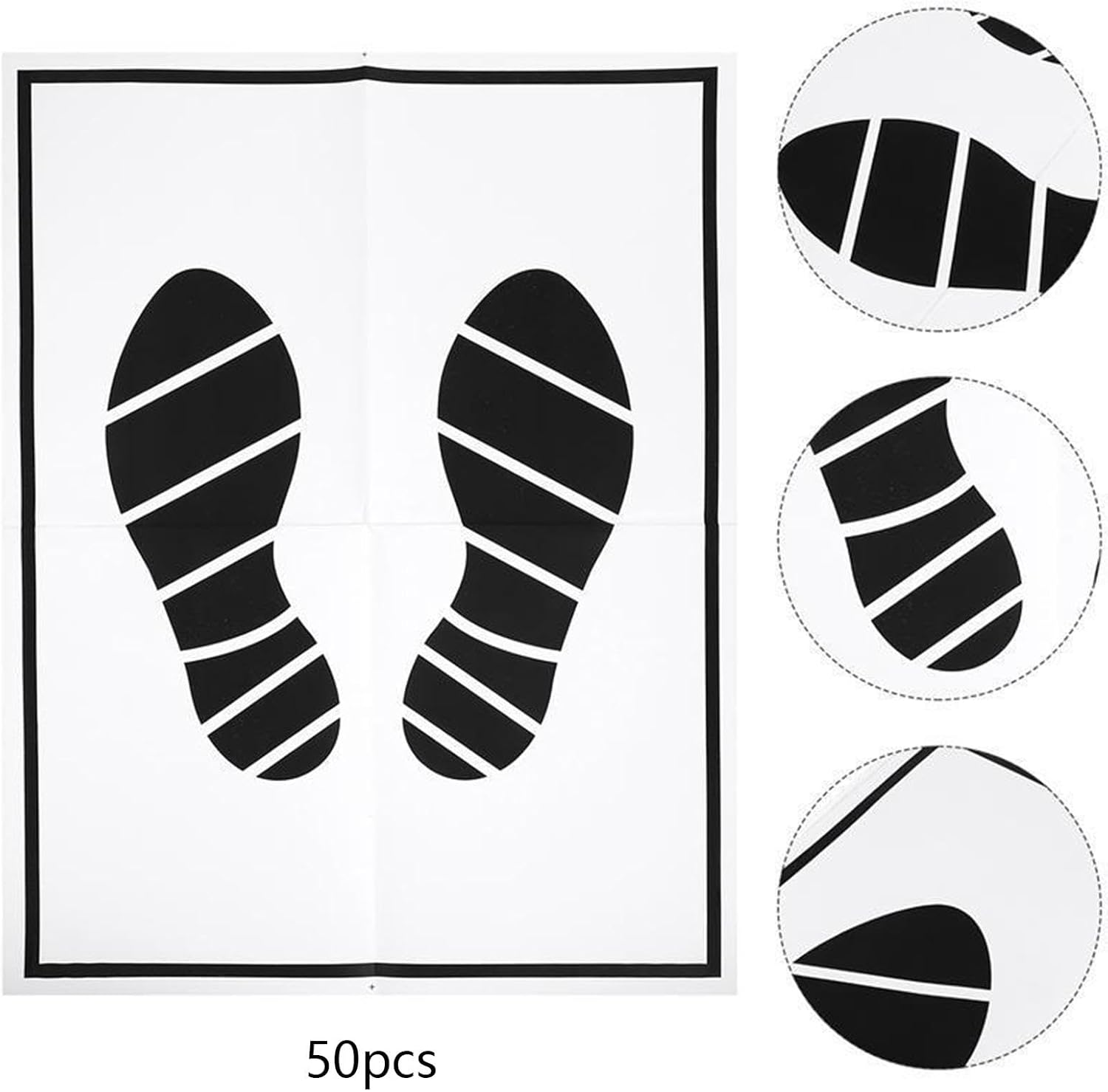 Mqetly 50Pcs Car Floor Mat Paper, Disposable Mat Paper, Auto Detailing, Portable Car Floor Mat, Vehicle Floor Mat for Suvs, Hotels image number 2