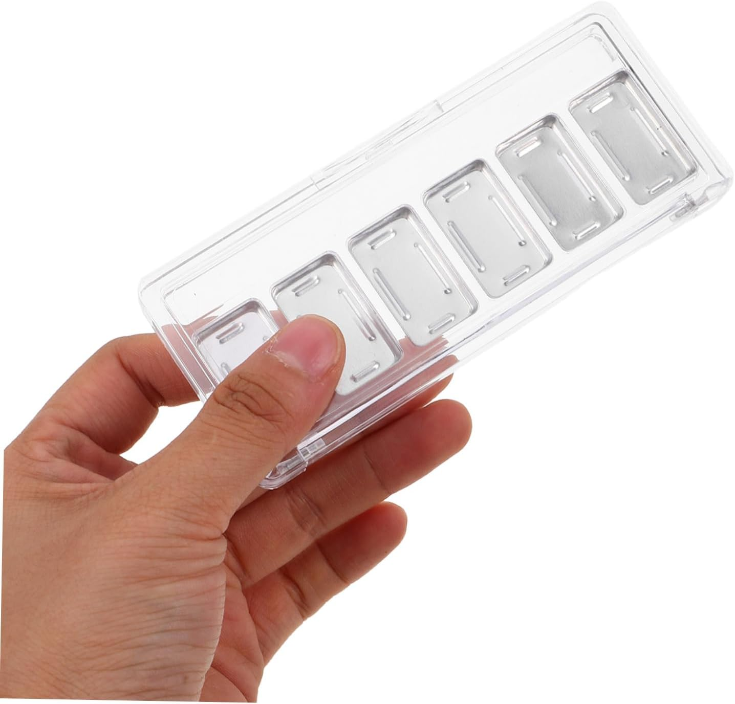 GANAZONO 3 Sets Empty Box for Eye Shadow Contouring Eye Shawdow Makeup Depotting Palette Kit Empty Eyeshadow Palette with Pans Eyeshadow Pan Transparent Acrylic image number 4