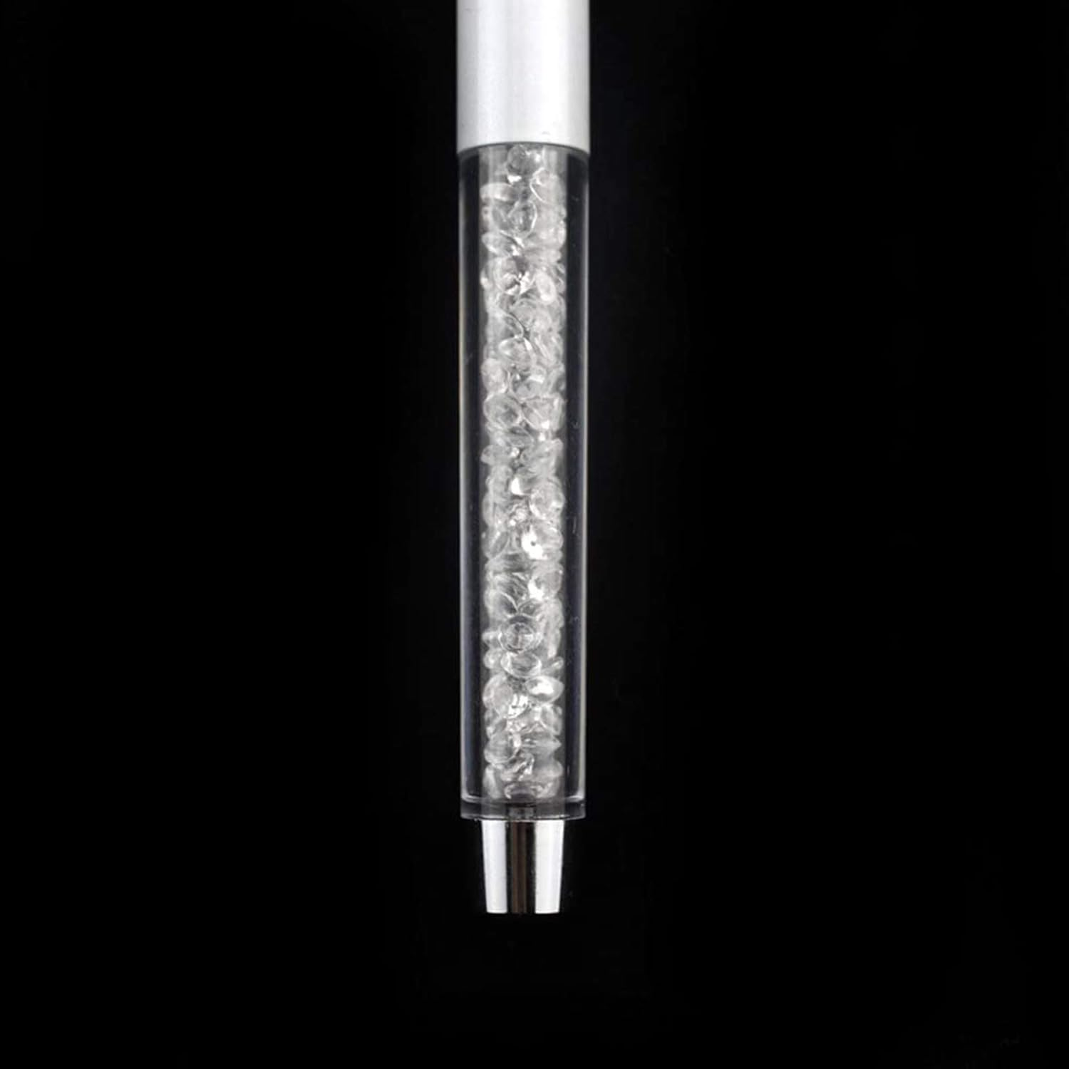 5 Pack UV Gradient Flat Nylon Nail Brush Clear Rhinestone Handle Nails Arts Design Painting Drawing Manicure Liner Pen image number 4