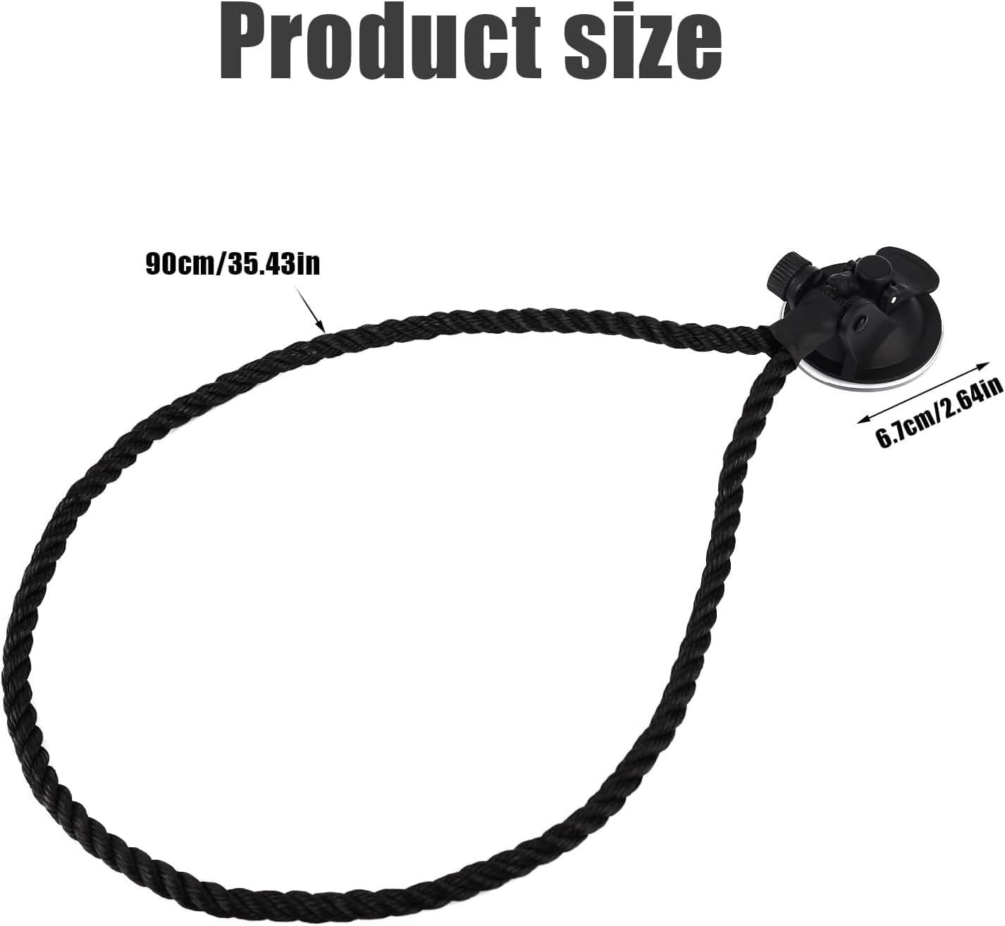 HKYLRAT Hat Mount for Your Vehicle,Cowboy Hat Mounts for Truck, Handmade Rope Cowboy Hat Rack for Pickup Truck and Home image number 1