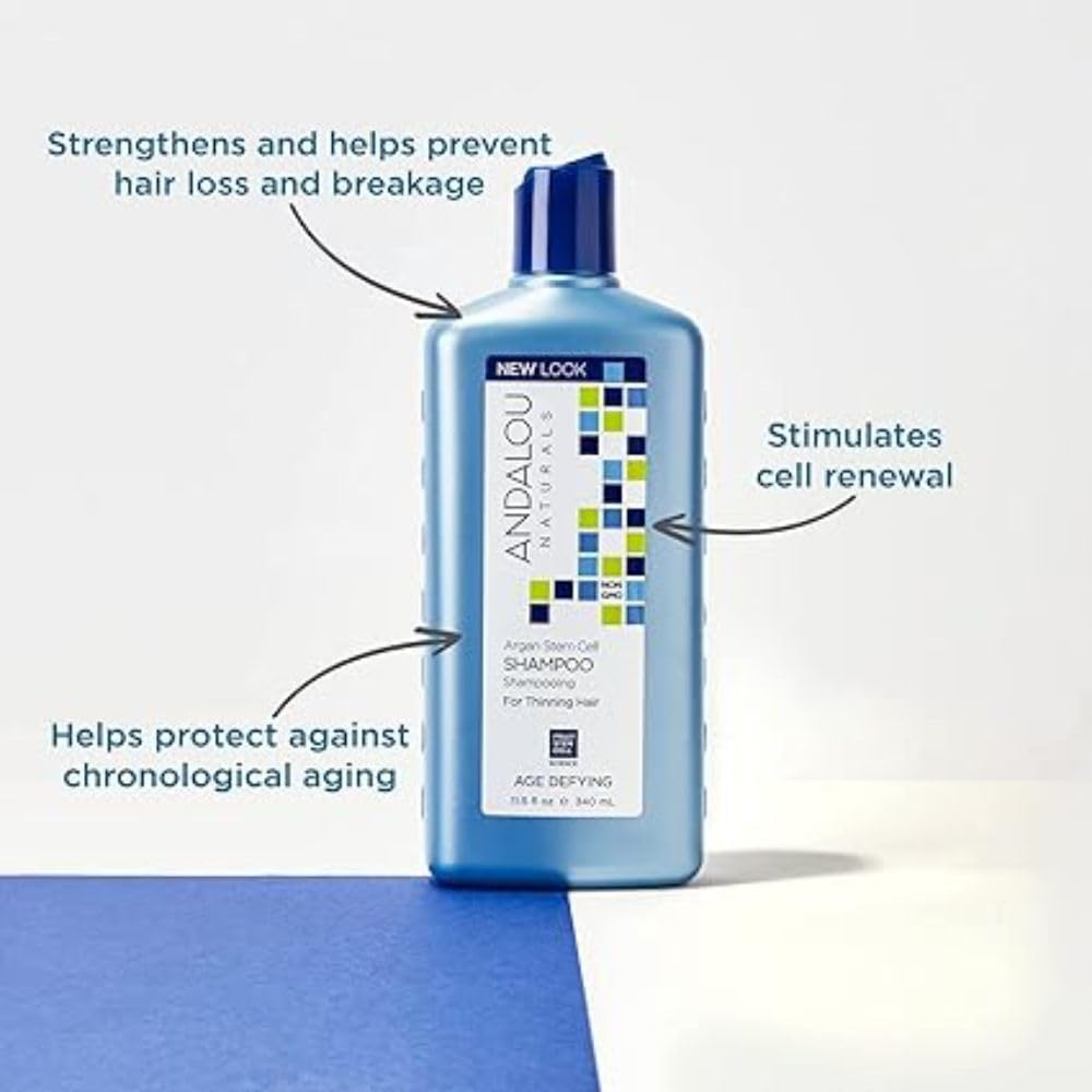 Andalou Naturals Argan Stem Cell Age Defying Shampoo, 11.5 Ounce image number 5