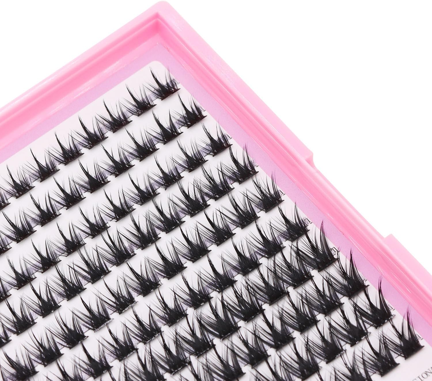 10/12/14/16Mm Mixed Size Eyelash Clusters Eyelash Extensions Color Black C Curl and D Curl to Choose Soft Material Charming Eyelashes (Black, 10Mm) image number 2