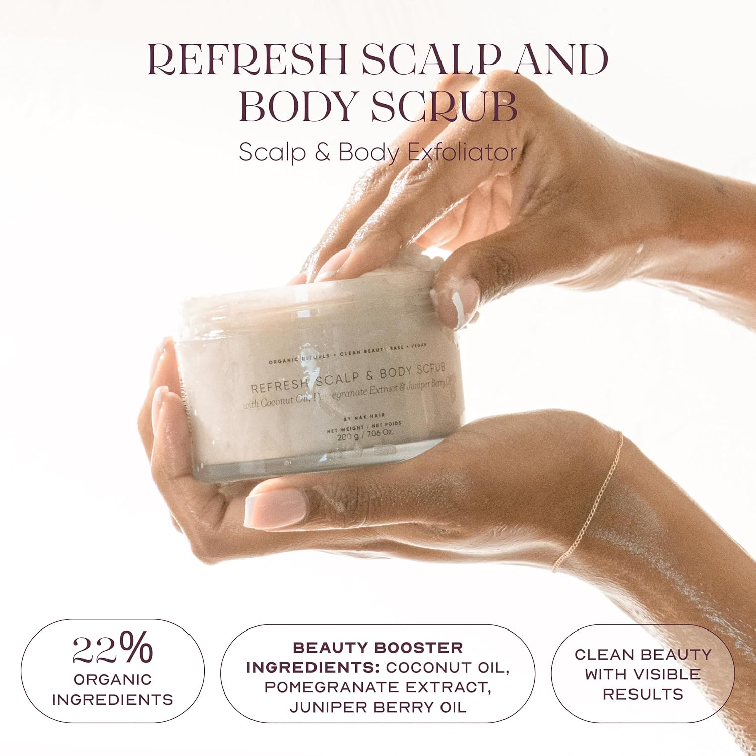 ORI Lab Refresh Scrub & Body Scrub 200G - Scalp & Body Exfoliator image number 6