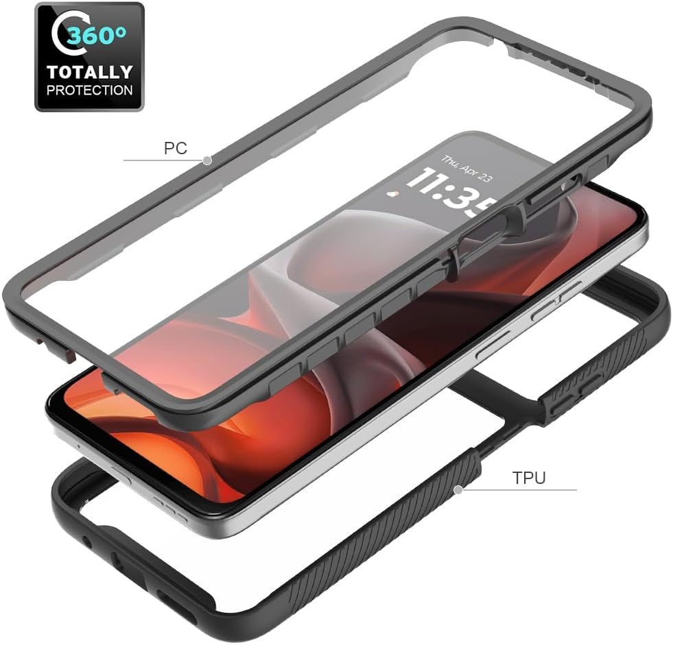 XINYEXIN Case for Samsung Galaxy A17 5G/4G, Built-In Screen Protector 360 Degree Full Body Shockproof Heavy Duty Protection Case - Light Purple image number 4