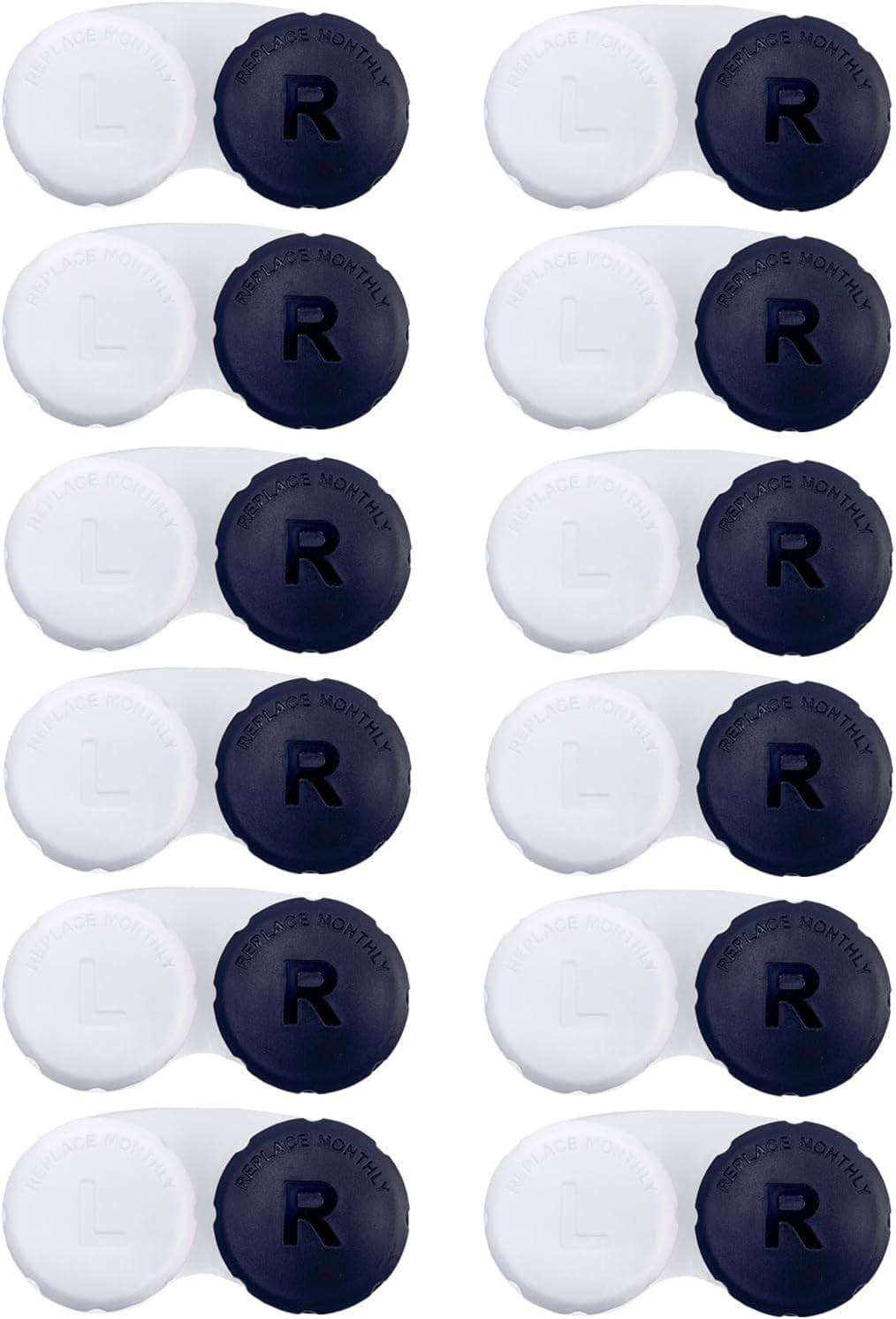 Case for Contact Lens, Travel Daily Use 3 Pack Orange