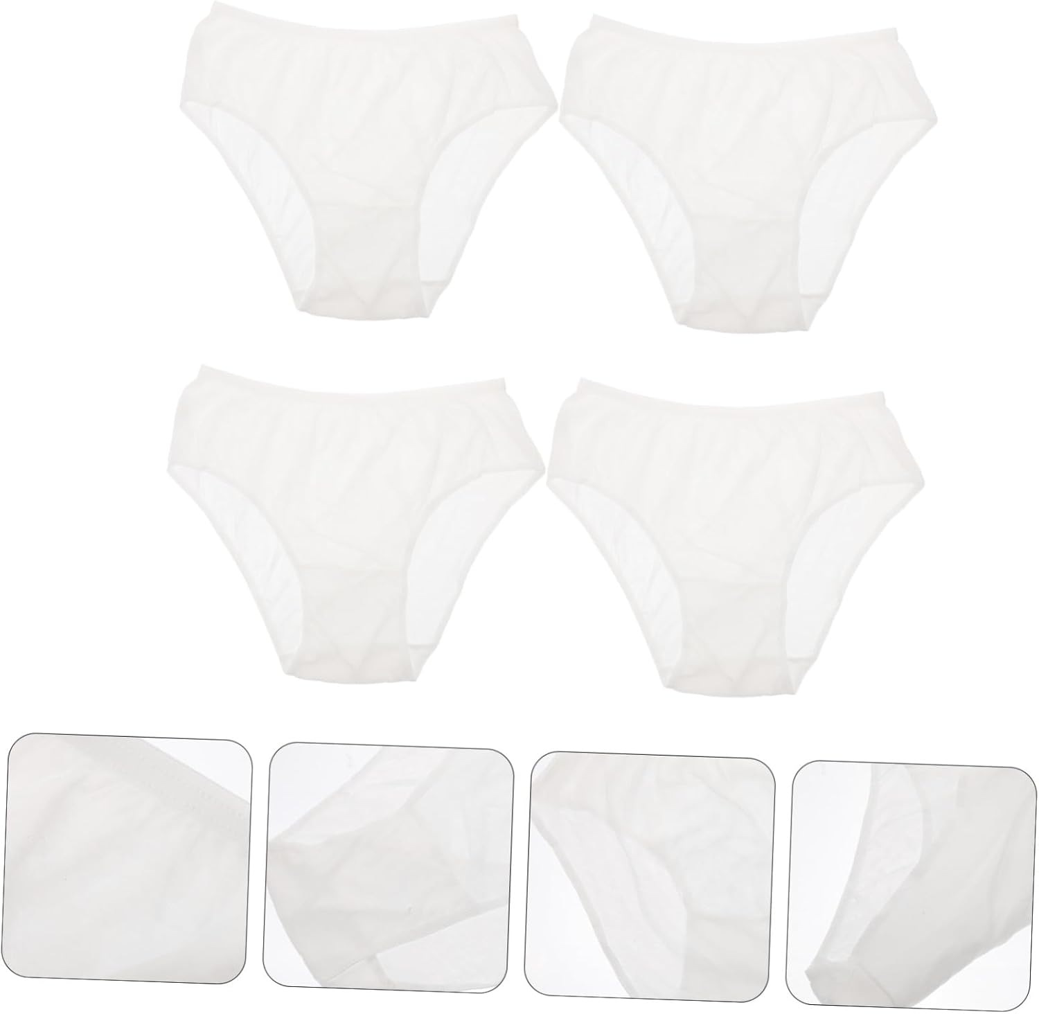 4Pcs Disposable Postpartum Panties XXL White Maternity Underpants for Women High Elasticity Breathable Nursing Supplies Suitable for Pregnancy Menstruation and Postpartum Care image number 2
