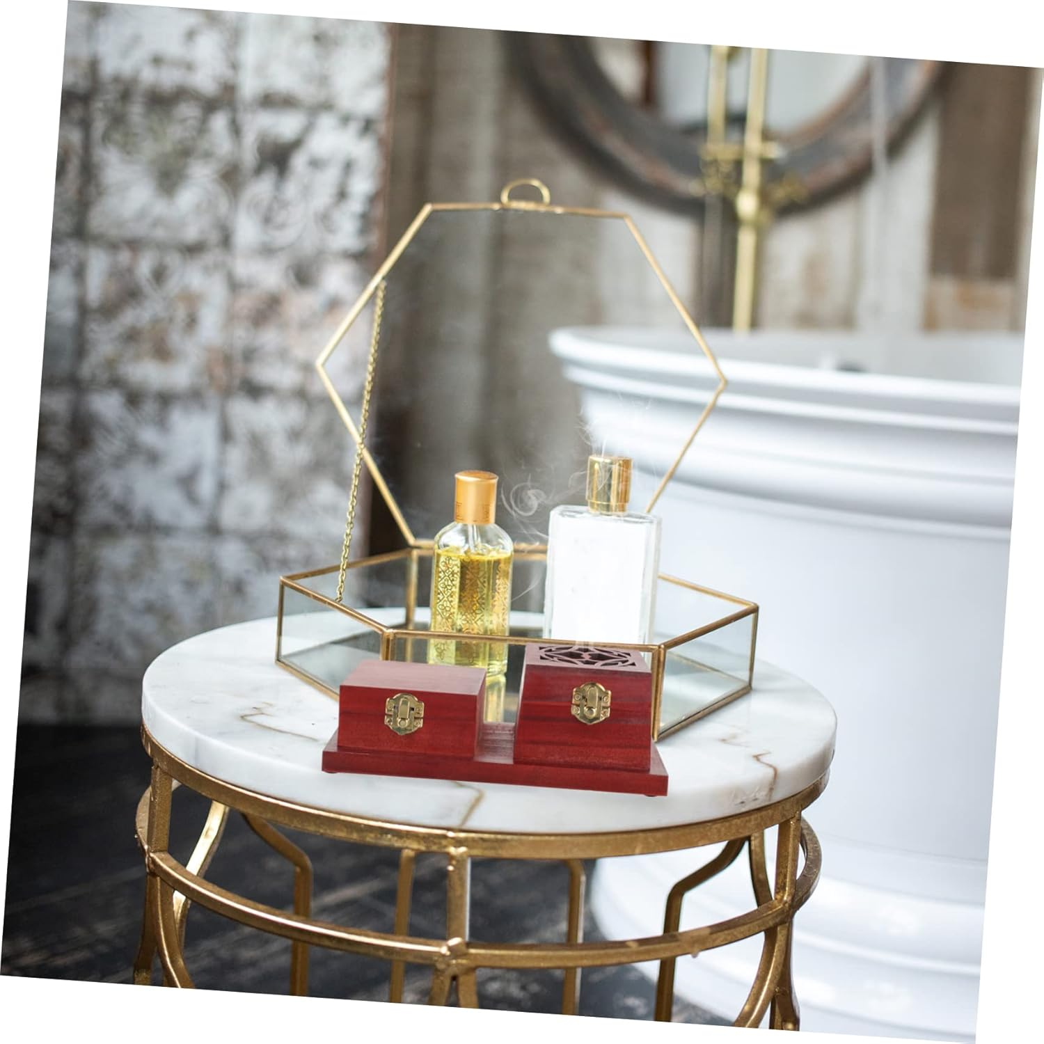 Wooden Incense Holder Japanese Style Desktop Aroma Diffuser Incense Burner Ash Tray image number 4