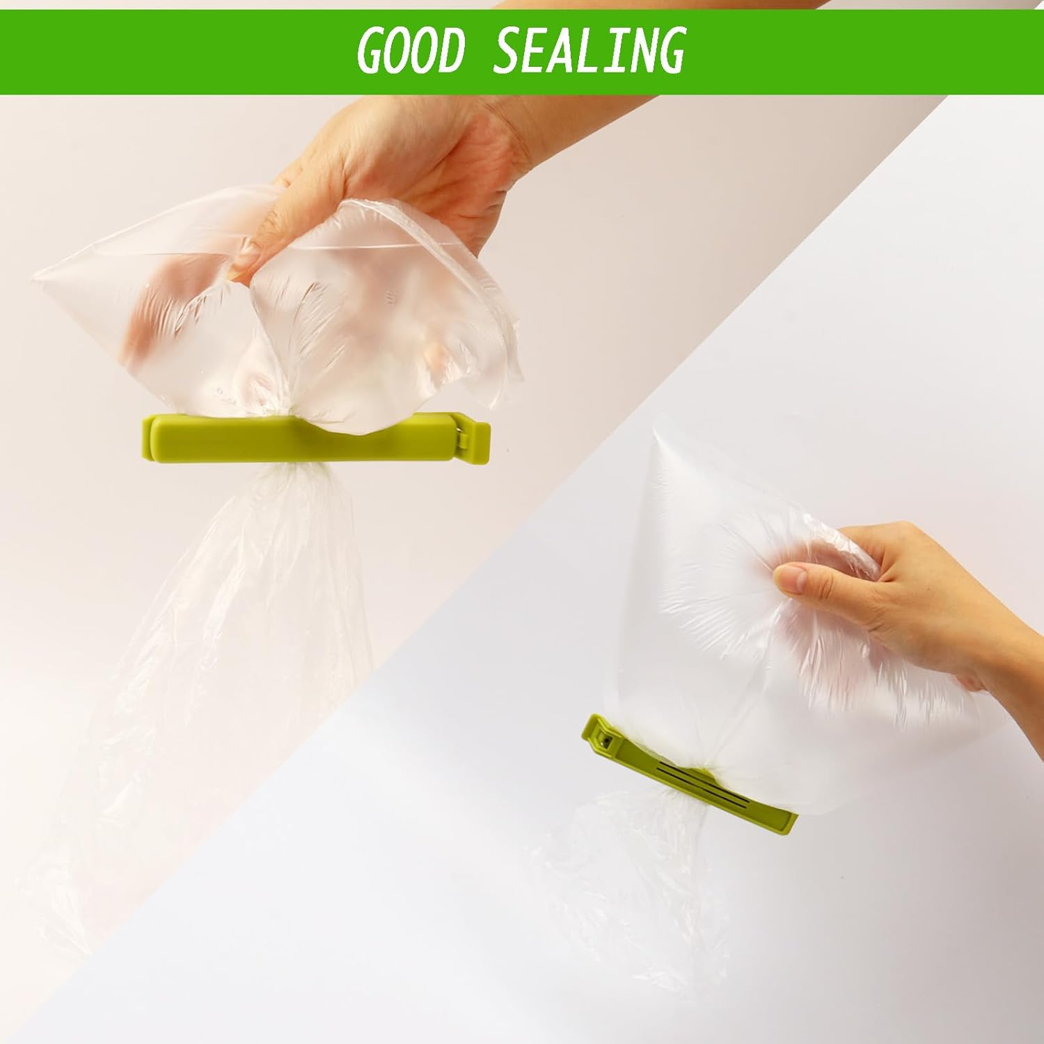 36 PCS Bag Sealing Clips for Food Packages, Decorating Bag, Reusable Plastic Food Clips Bag Clips for Food Snack Storage, for Kitchen and Home, 4 Sizes (22CM * 4, 15CM * 12, 12CM * 15, 7CM * 5) image number 4