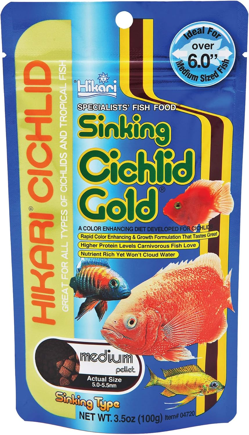 Hikari 3.5-Ounce Sinking Cichlid Gold Pellets for Pets Medium image number 6