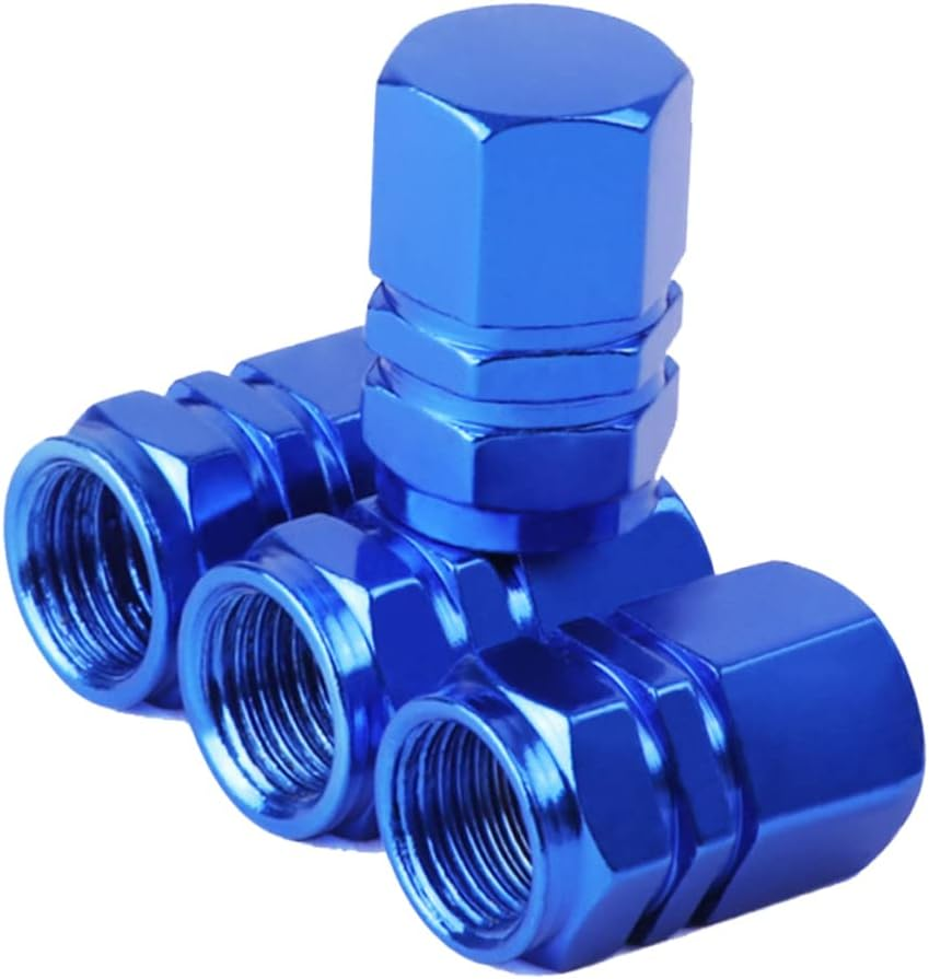 Gatuida 4Pcs Aluminum Alloy Wheel Cap Car Tyre Stem Caps round for Trucks Pickups image number 1