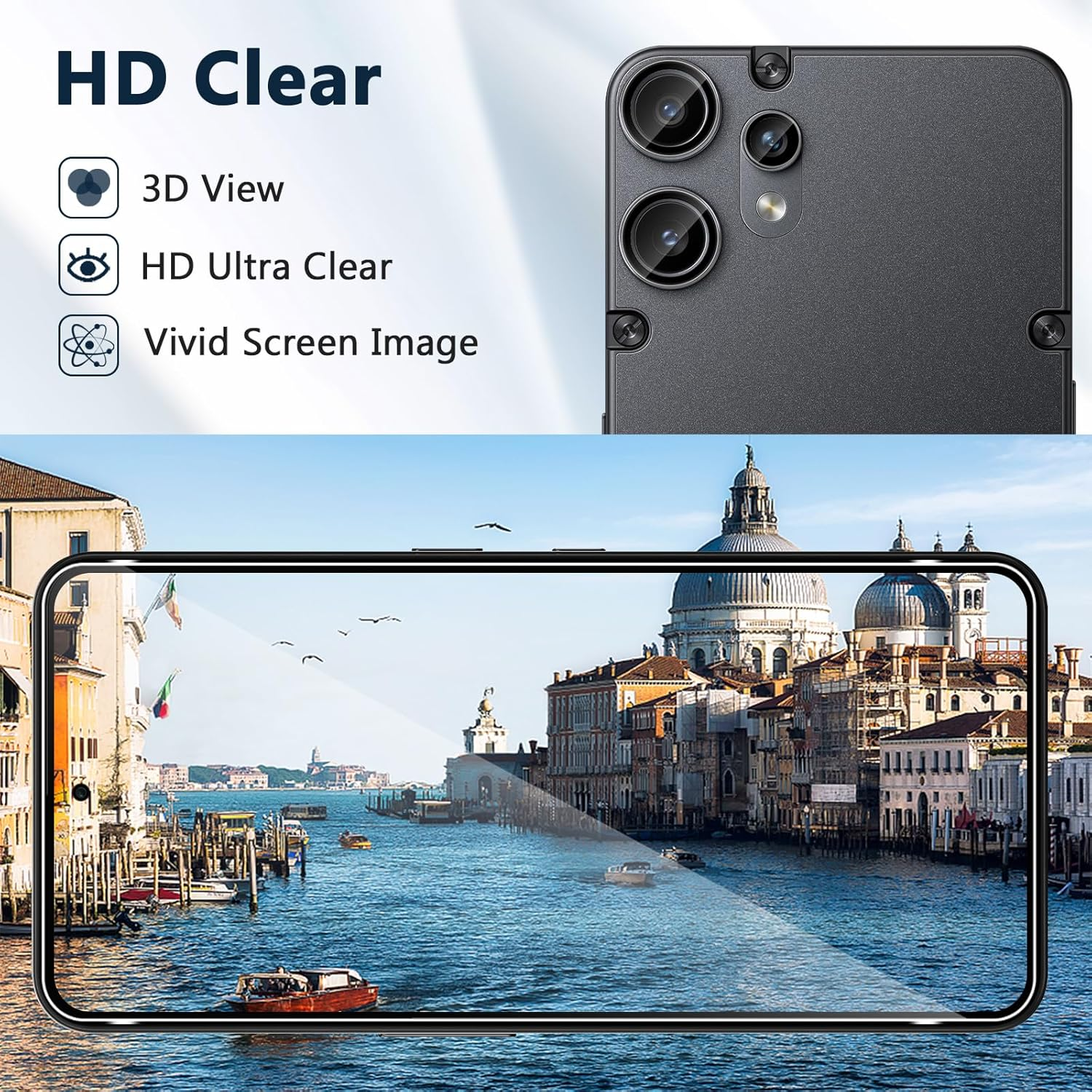 Xunzii Screen Protector for Nothing CMF Phone 2 Pro for Tempered Glass with Camera Protection [2+2 Pieces], 0.33 Mm Ultra Clear Film, 9H Hardness Screen Protector, Anti-Scratch Protective Glass image number 1