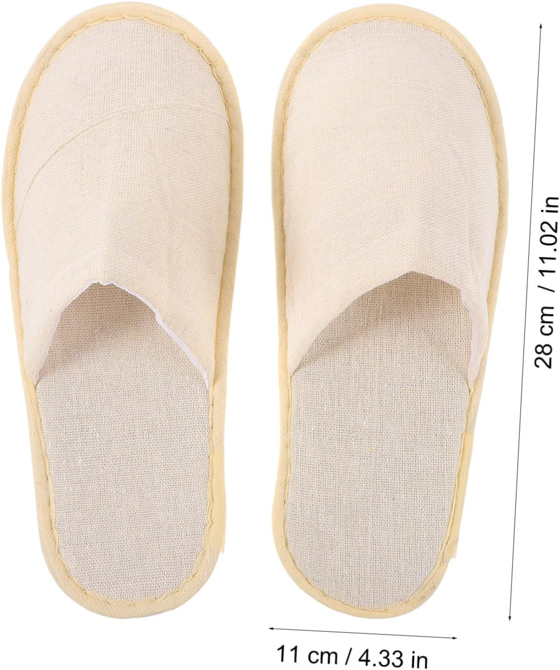 Vaguelly 6 Pairs Portable Foldable Slippers for Travel and Hotel Use Unisex Guest Shoes with Slip Sole Space Saving Design for Spa Plane Home and Outdoor Safety Random Color image number 1