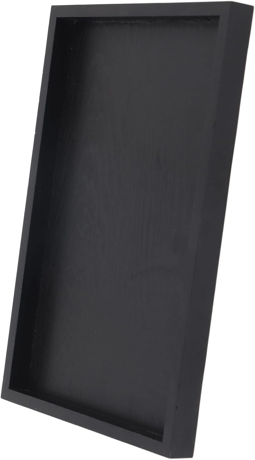 Rectangle Solid Wood Serving Tray, and Durable, Modern and Elegant for Restaurant, Home, with Raised Edges, Easy to (30 * 20 * 2Cm) image number 1