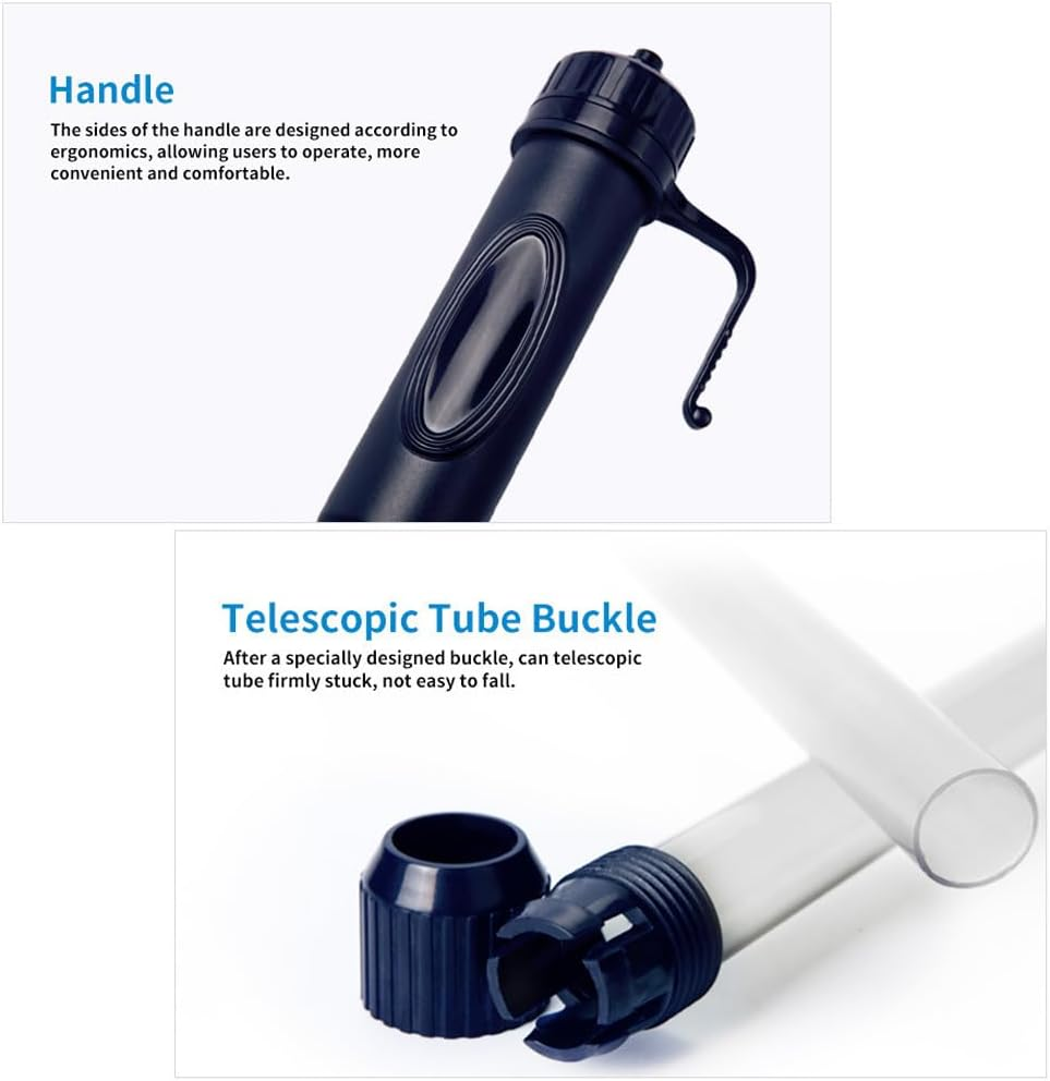 Fdsmall Fish Tank Cleaner Aquarium Gravel Cleaner Electric Fish Tank Cleaning Tools Adjustable Water Flow Aquarium Cleaner Kit Fish Tank Accessories Gravel Vacuum for Wash Sand