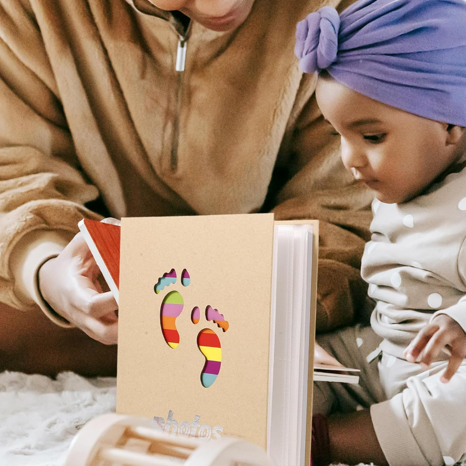 Garneck 2Pcs Photo Album Cute Keepsake Album for Girl Photo Holder for Milestones and Memories Present for Birthdays and Special Occasions image number 1