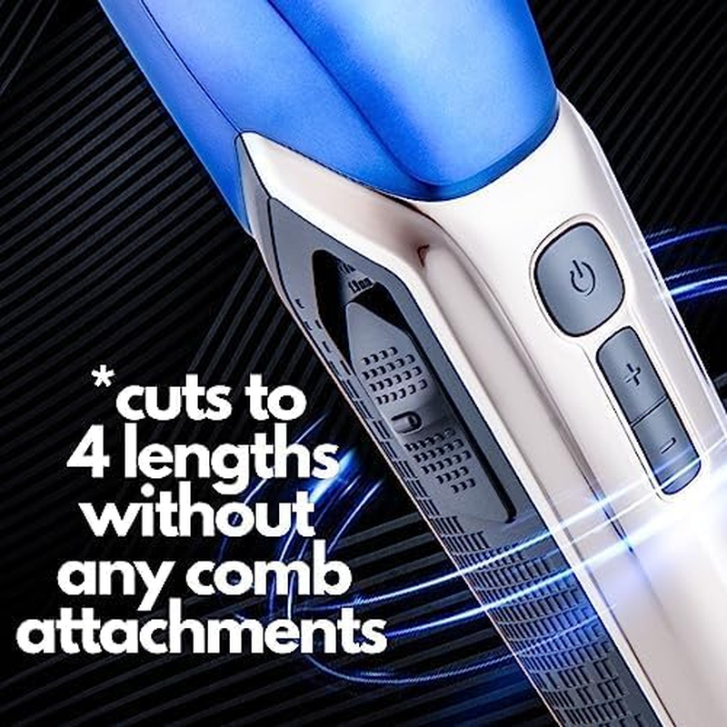 Barberboss Hair Clipper and Beard Trimmer for Men - 4 Speed Levels, Ceramic Blades, 8 Guide Combs, LED Indicator, USB Rechargeable, Waterproof image number 5