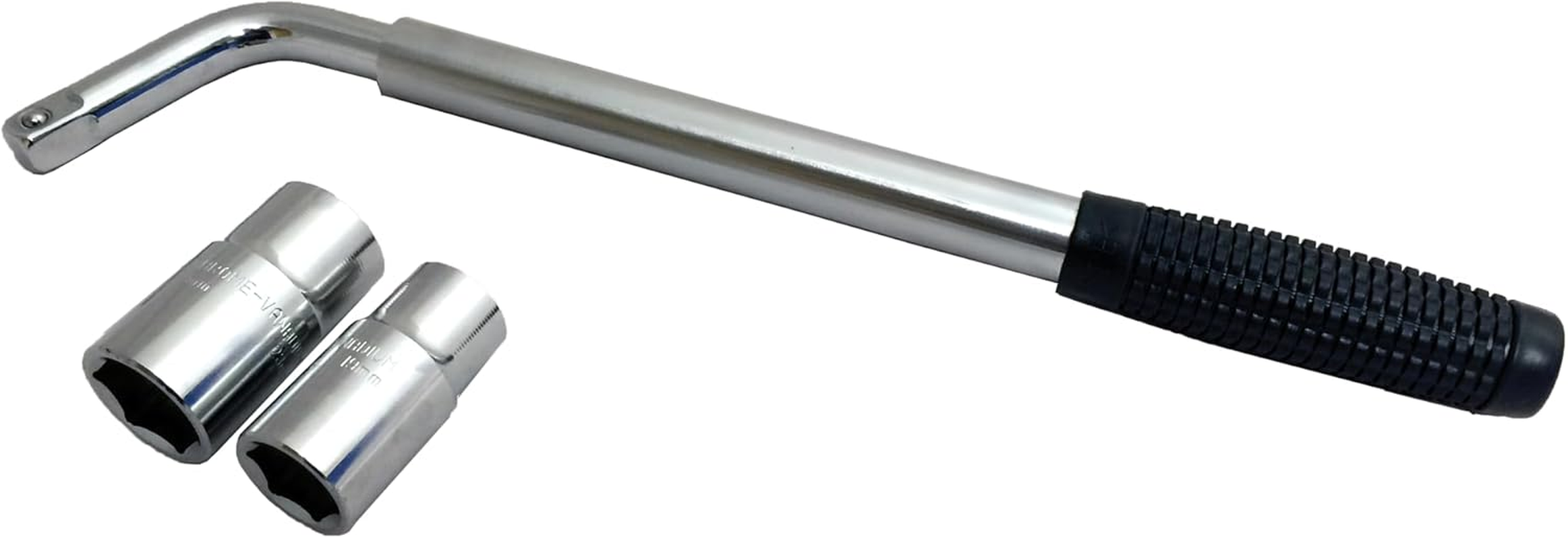 Sakura SS5324 Car Wheel Brace/Wrench - Extendable Handle - Socket Sizes 17 Mm, 19 Mm, 21 Mm, 23 Mm - FITS All Standard Vehicles image number 1