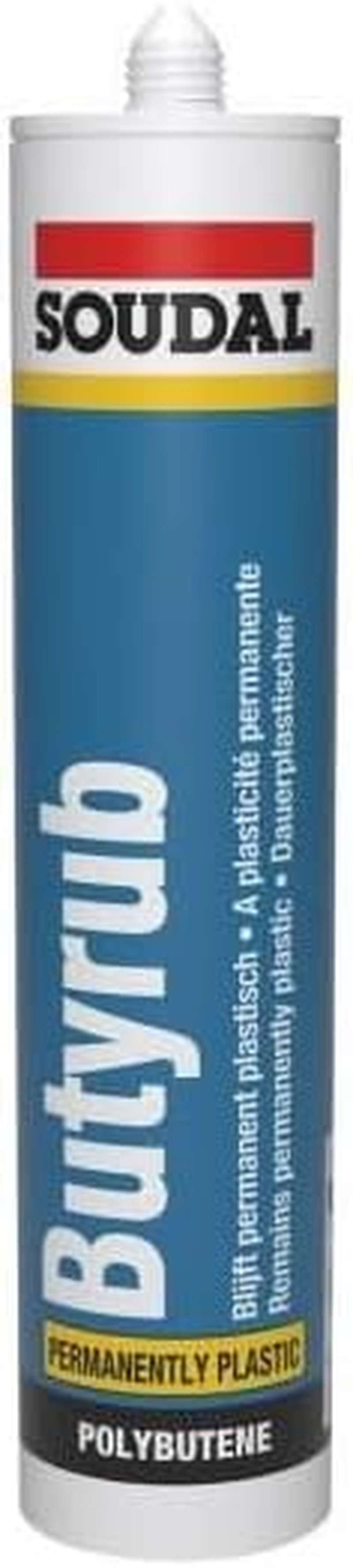 Soudal Butyrub Mastic Polybutene Sealant White 300Ml