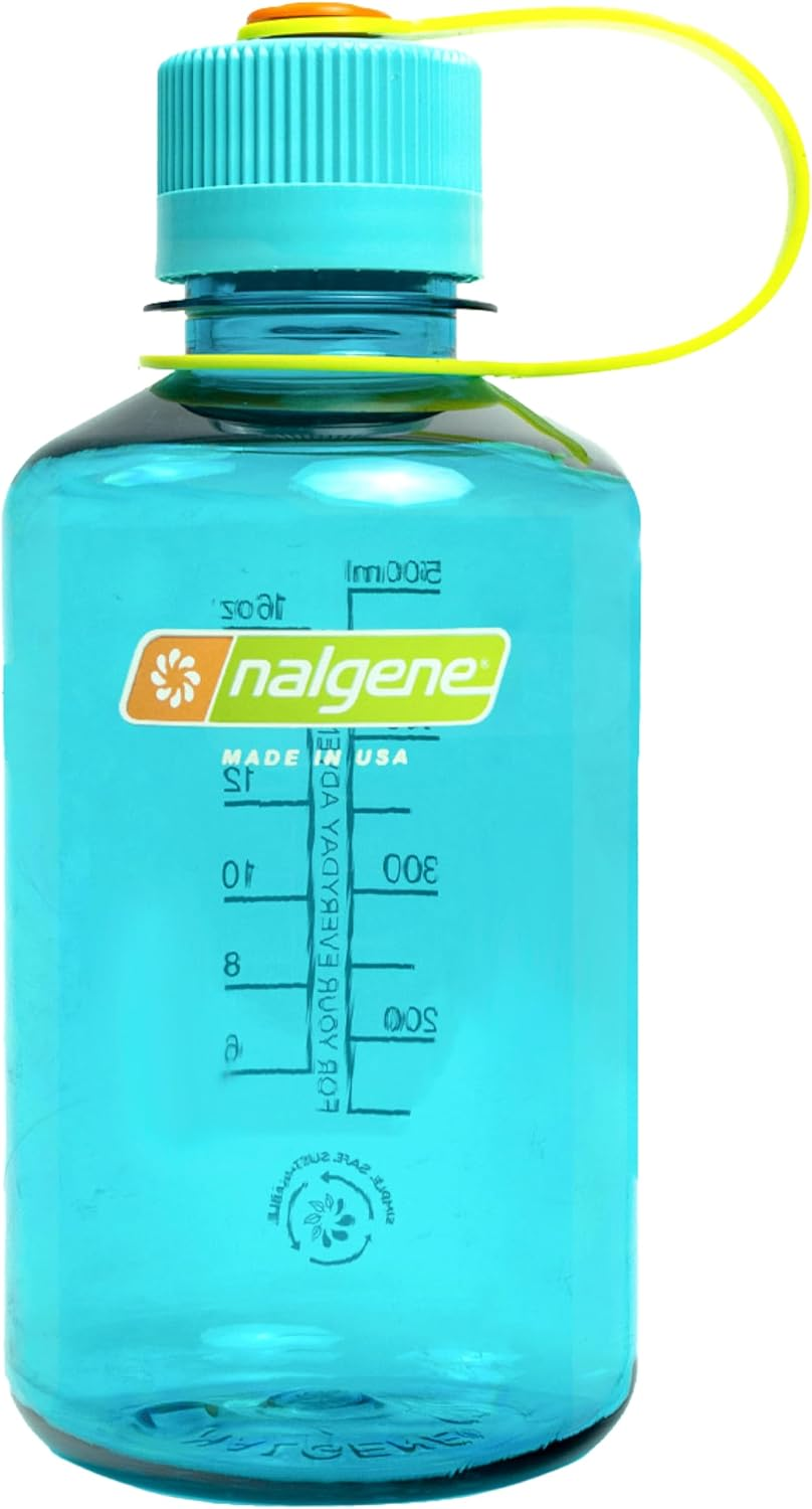 Nalgene Sustain Tritan Bpa-Free Water Bottle Made with Material Derived from 50% Plastic Waste, 16 OZ, Narrow Mouth