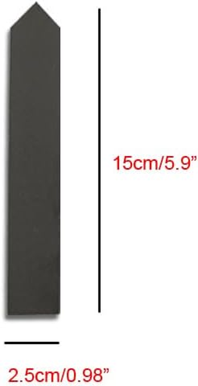 Slate Plant Labels with Soapstone Chalks Reusable Chalkboard Garden Markers for Herbs, Vegetables, Succulents and More (6, 15Cmx2.5Cm)