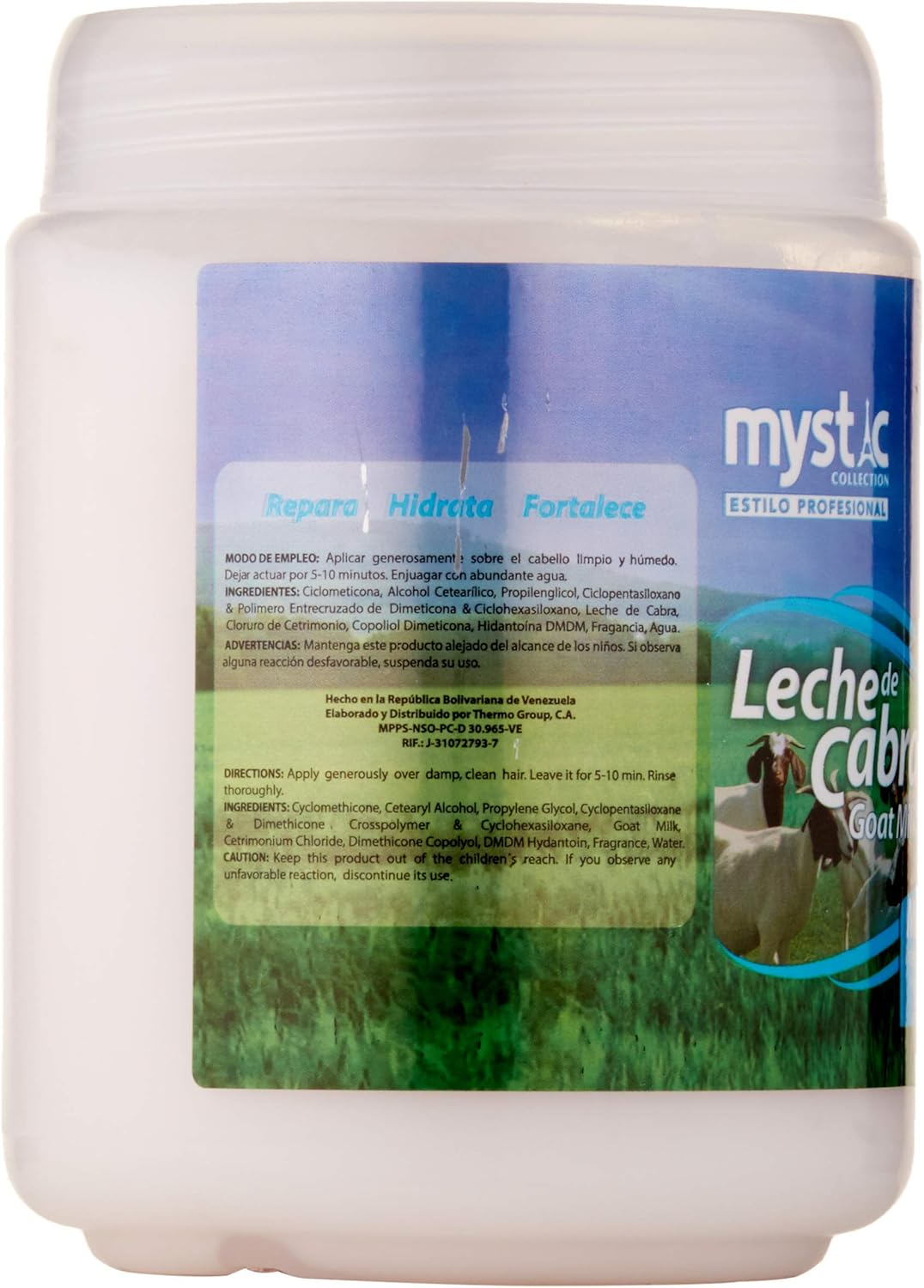 Kleravitex Goat Milk Treatment Mask for Dry Hair / Tratamiento Leche De Cabra Cabello Seco 35Oz.