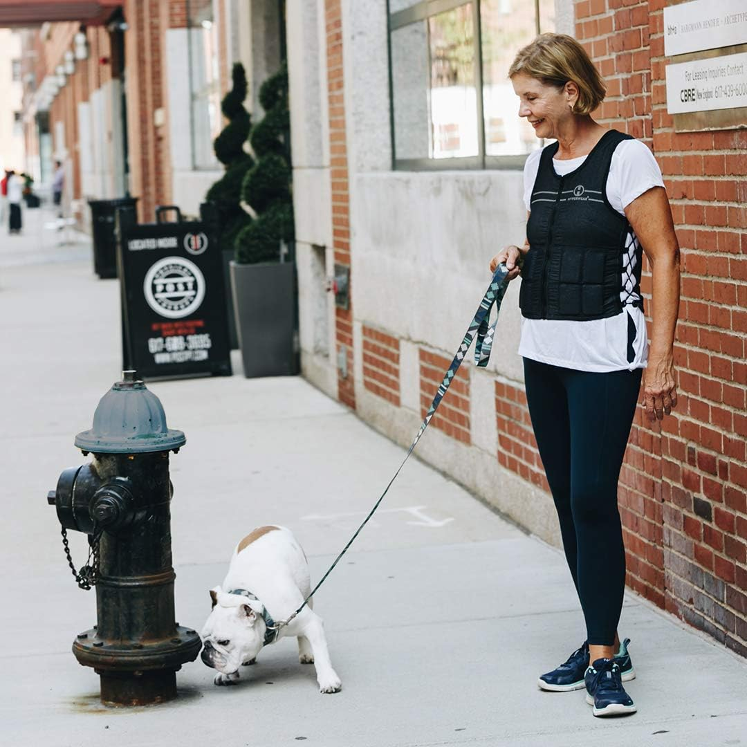 Hyperwear Hyper Vest FIT Adjustable Weighted Vest Women 5 Lb or 8 Lbs Running Walking Workouts Metallic Black Reflective Thin 1/2 Lb Weights Designed Comfortable Female Fit image number 2