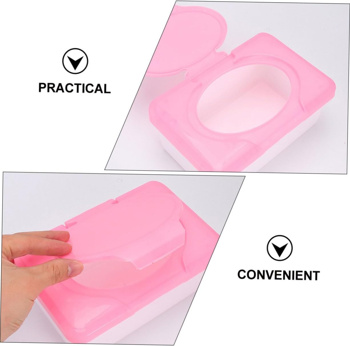 Holder Dispenser for Wipes Portable Wipes Box Modern Style Tissue Box Cover for Bedroom image number 5