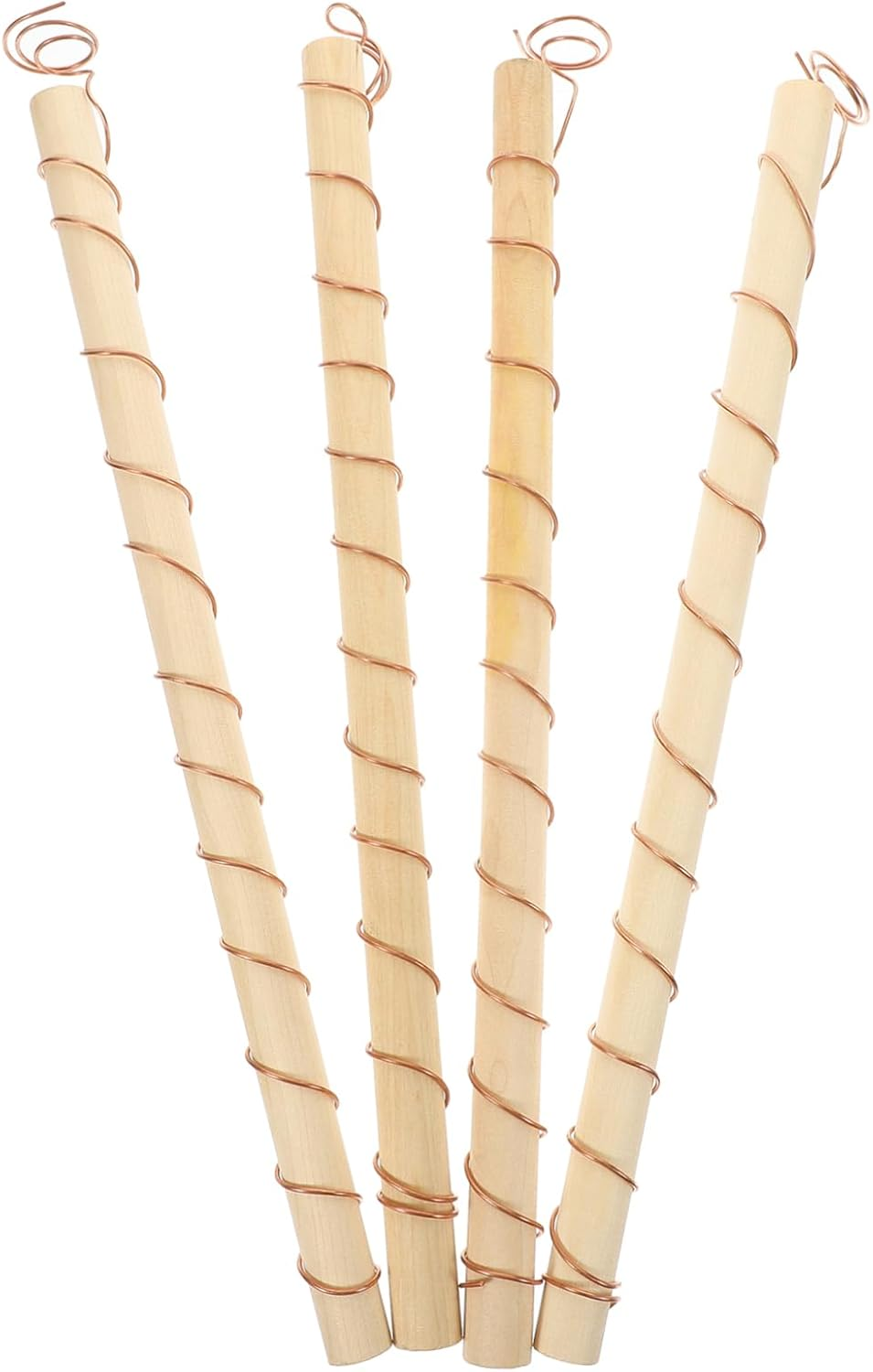 Yardenfun 4Pcs Vegetable Antenna Coils Plant Stake Gardening Coil Antenna for Garden Accessory Optimize Plant Vigor image number 1