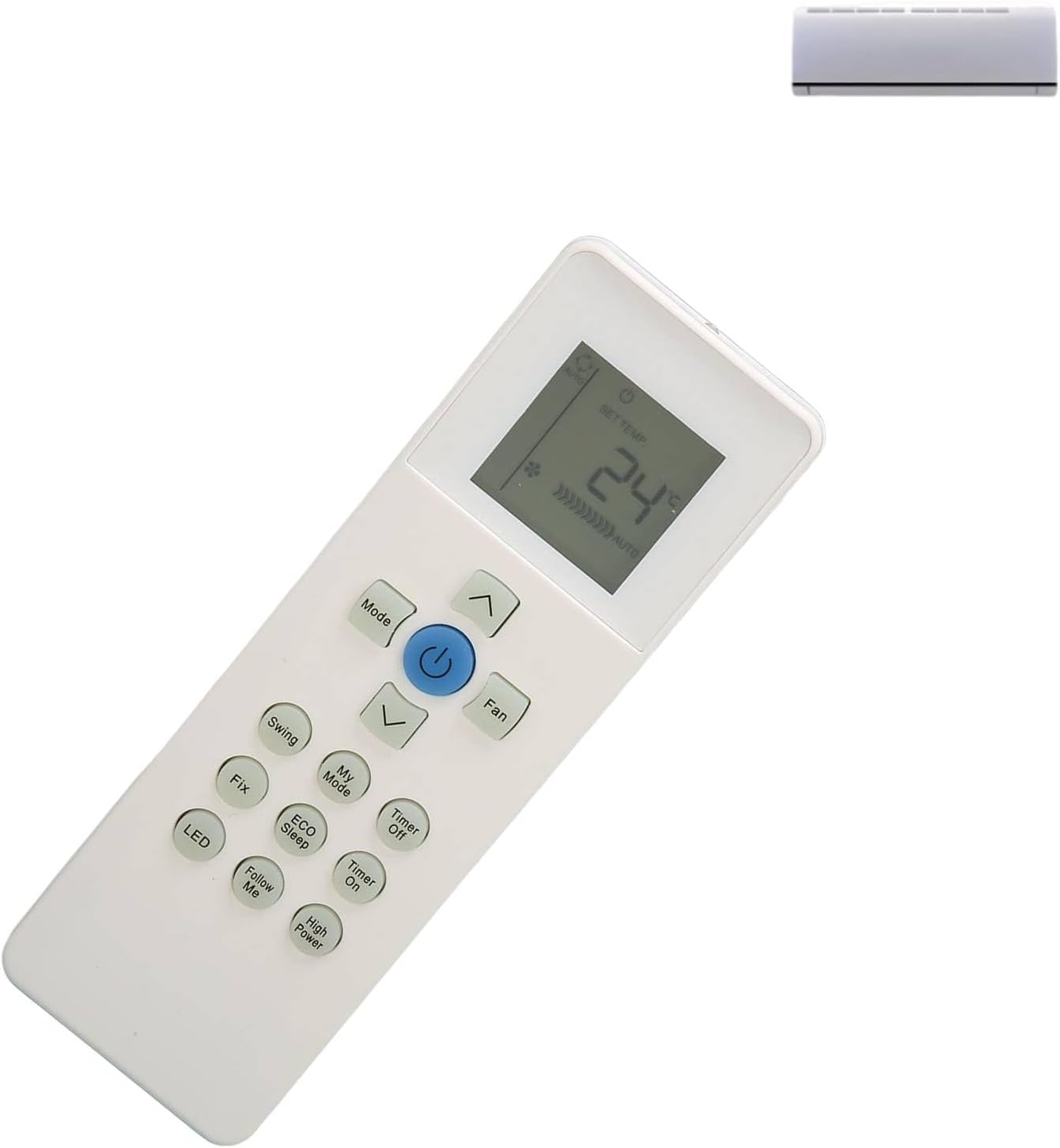 Replacement Remote Control for Carrier RG67N BGEF RG67V BGEF Air Conditioner, Air Conditioner Controller with Sensitive Buttons, Air Conditioner Remote Controller image number 1