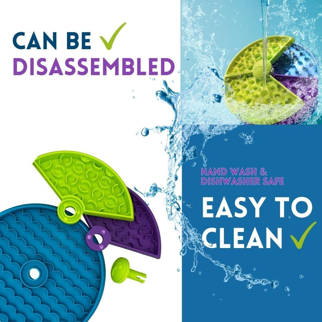 Dog Slow Feeder Bowl &ndash; Level 3 Dog Puzzle Feeder for Small, Medium, Large Dogs &ndash; Anti-Slip Slow Dog Feeder Bowl &ndash; Interactive Dog Feeder for Slowing down Eating, Mental Stimulation image number 1