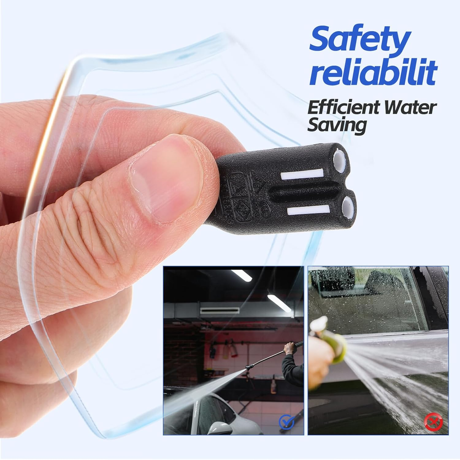 INOOMP Car Refrigerator Power Supply Cord with Overload Protection Portable Car Fridge Charger Cable for Automotive Use Replacement Power Adapter for Cooler Box and Camp Fridge image number 1