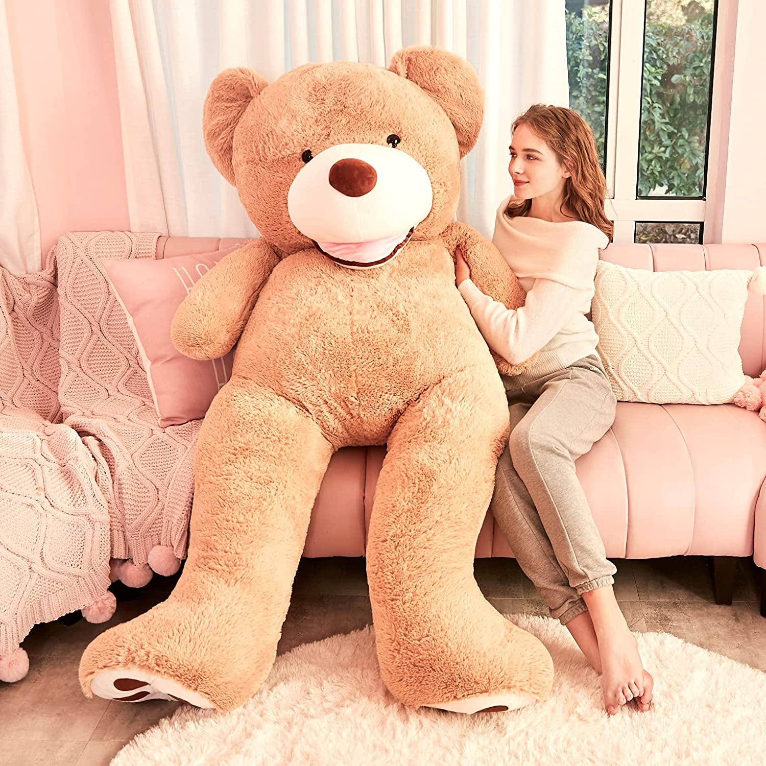 IKASA Giant Teddy Bear Plush Toy Stuffed Animals 200Cm image number 5