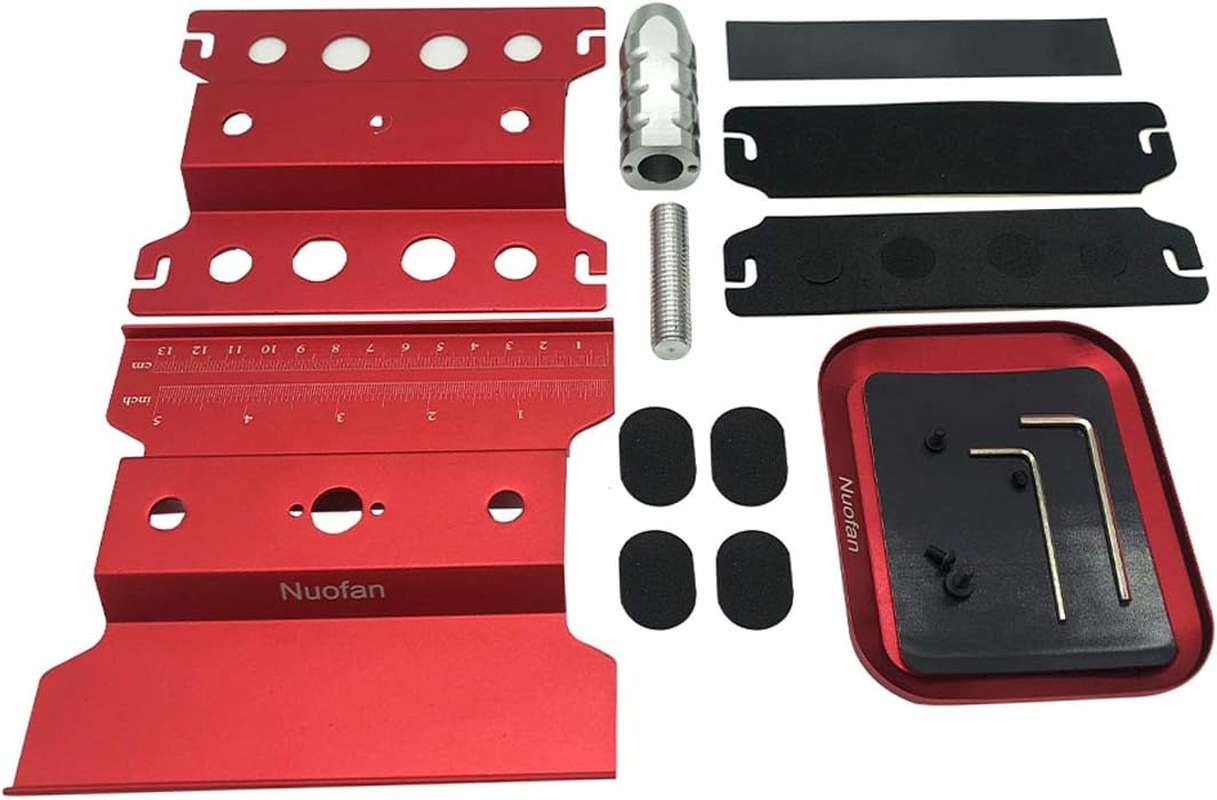 RC Car Work Stand Aluminum Repair Workstation 360 Degree Rotation Lift Lower W/Screw Tray for 1/10 1/12 1/16 Scale Traxxas TRX4 Axial Arrma Redcat Losi RC Crawler Monster Truck Buggy image number 1