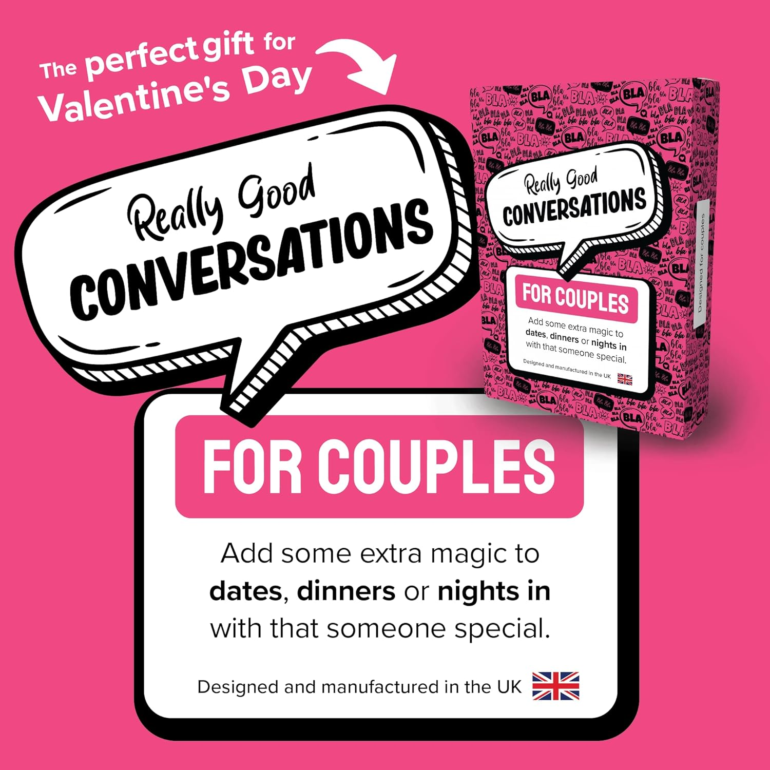 Really Good Conversations for Couples - Conversation Starters for Date Nights, Made in the UK, Games for Adults, Romance for 2 Players image number 1