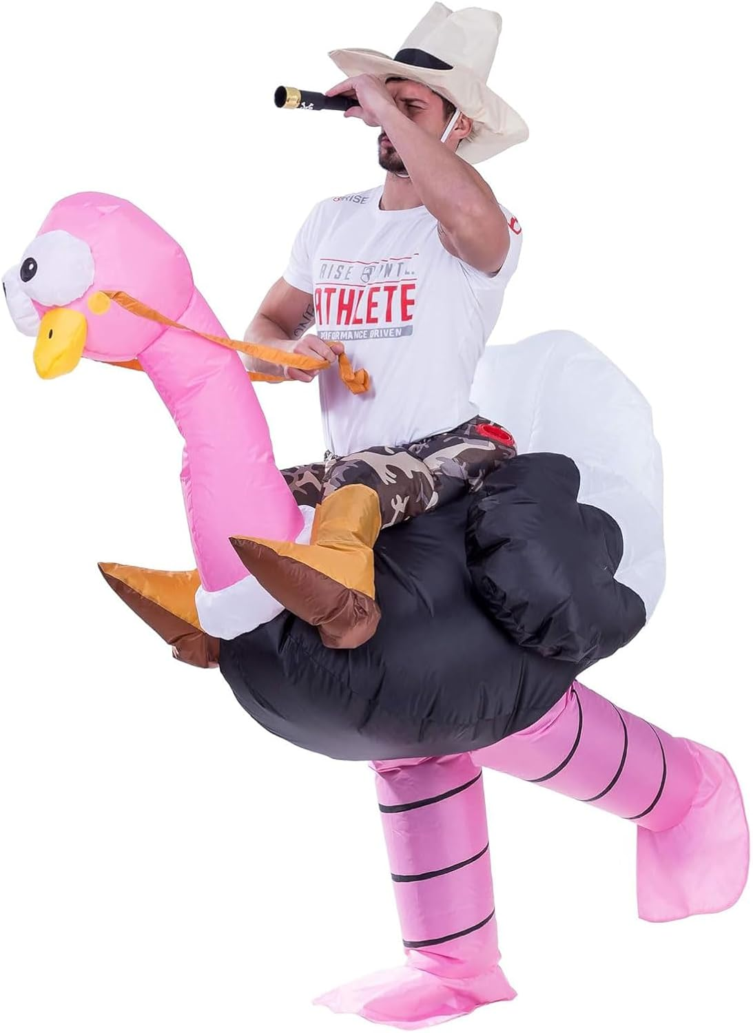 Halloween Inflatable Ostrich Costume Adult, Funny Ostrich Costume Suit for Halloween, Carnival, Mardi Gras, Bachelor Parties, Cosplay and Themed Parties, One Size 150&ndash;190 Cm image number 5