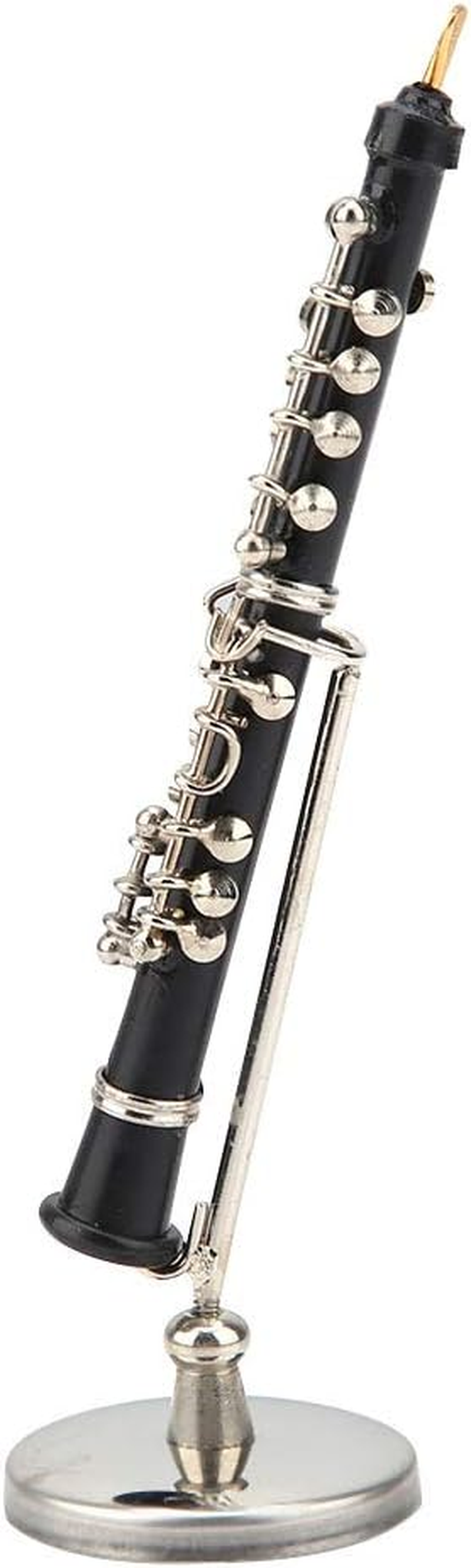 Joyzan Miniature Clarinet Model, Mini Musical Instrument Dollhouse Instruments Set Dollhousemusical Oboe Box Toy Bass Decoration Accessories Tubes Ornaments Displa Guitar Harp Model Jewellery Home image number 4
