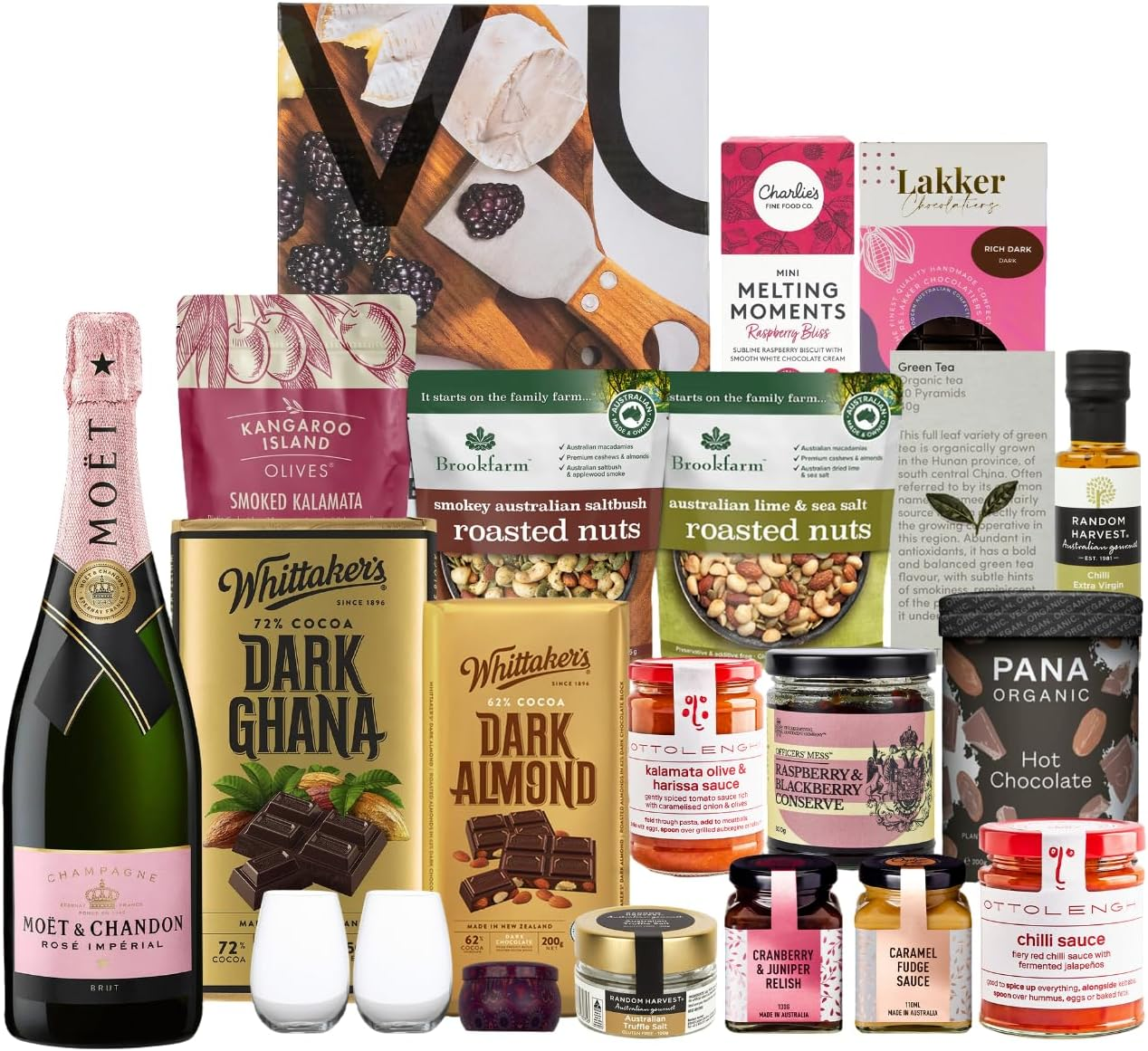Luxury Gourmet Gift Hamper, Perfect Birthday or Thank You Gift, Featuring Champagne, Fine Chocolates, Gourmet Sauces, and Scented Candle image number 6
