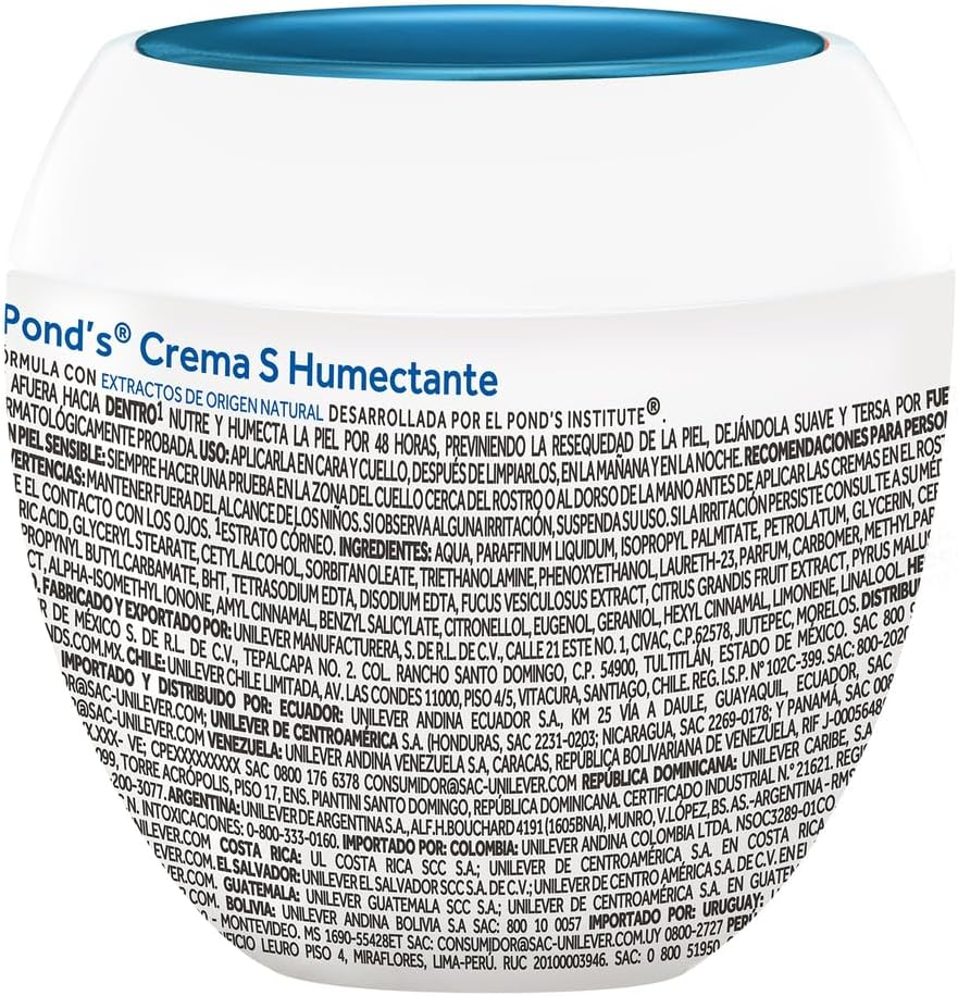 Pond'S S Cream Humectant Moisturizing & Nourishing,7Oz Crema Humetante Y Nutritiva S De Ponds 200Gr image number 5