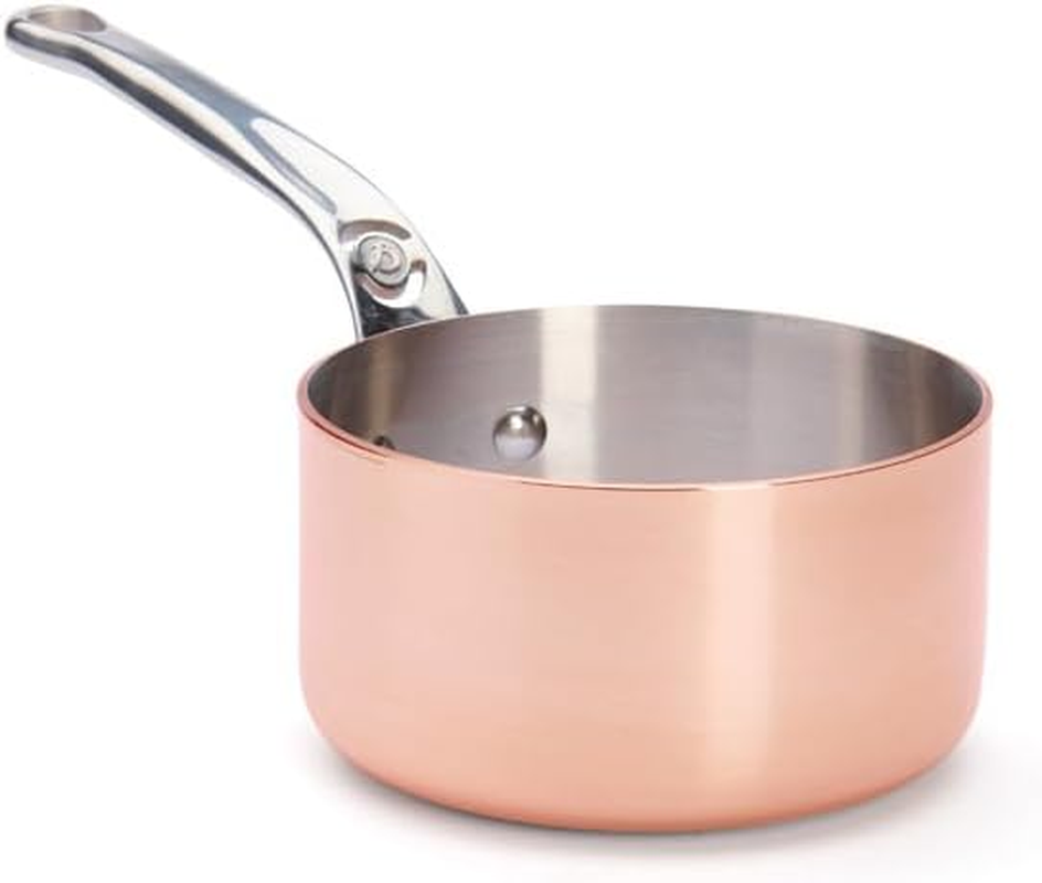 De Buyer 6406.14 Inocuivre Stainless Steel Saucepan, 2 Mm Thick, 14 Cm Diameter